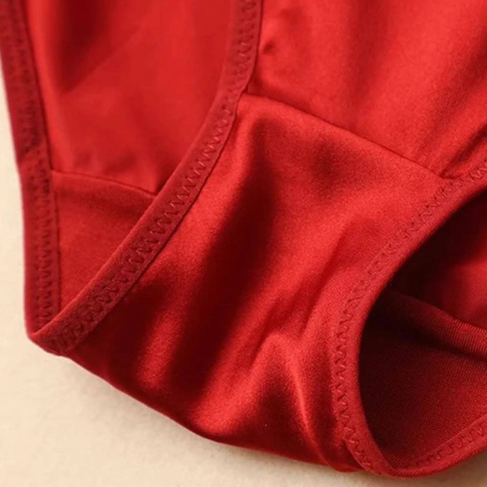 TOSOFT Conjuntos De Sujetador Y Bragas De Seda For Mujer Conjunto De 2 Bralette Y Bragas Sin Costuras Color Rojo Conjunto De Lencería Fina For Novia Y Boda