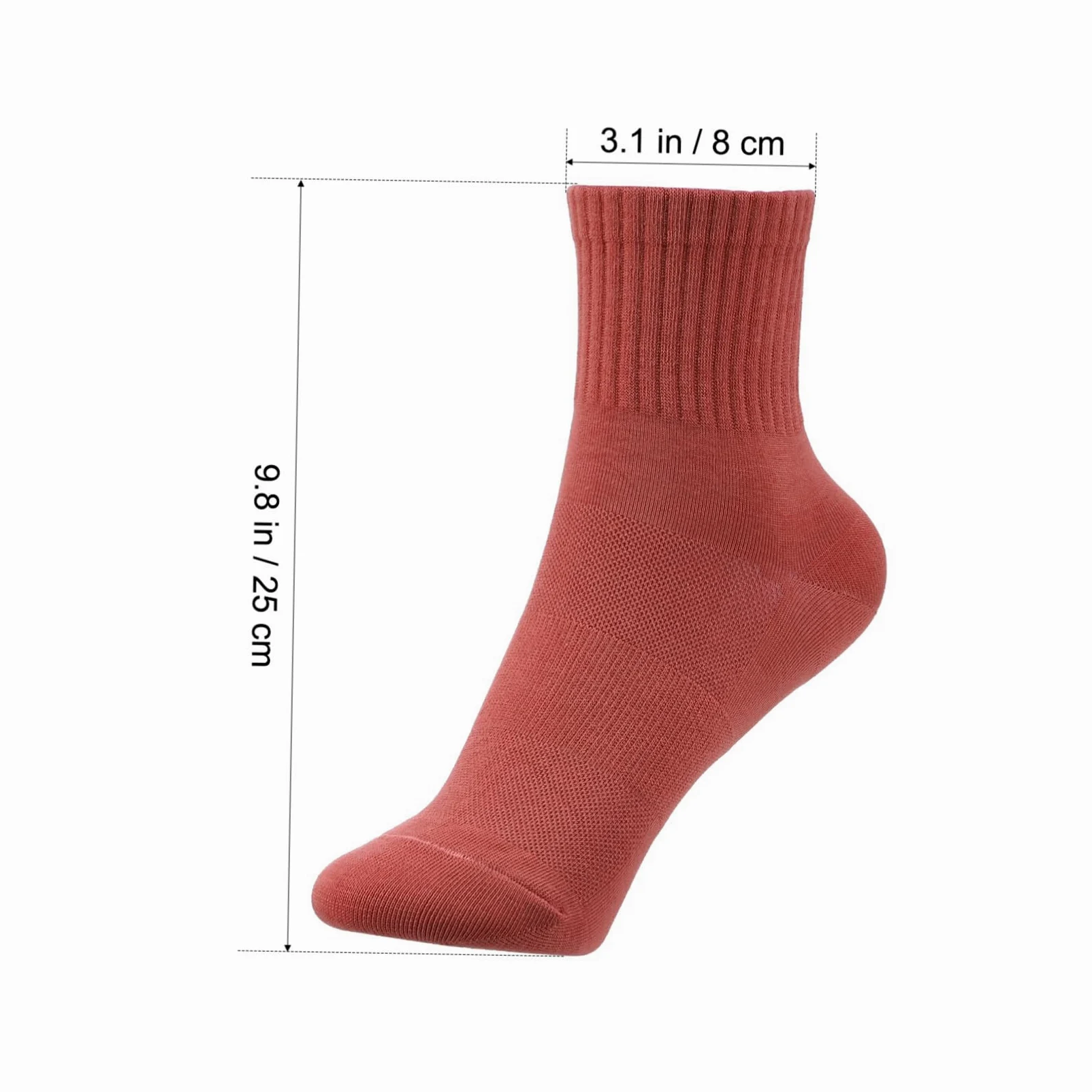 Hemobllo Calcetines de Algodón para Mujer, 10 Pares, Crew de Uso Diario | Paquete 10 Unidades, Banda Elástica, para Senderismo y Actividades Variadas