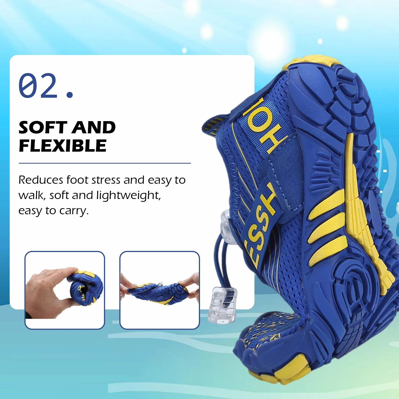DimaiGlobal Calzado Descalzos Niñas Niños Zapatillas de Trail Running Barefoot Secado Rápido Zapatos de Agua Transpirable Antideslizante para Playa 36EU Azul