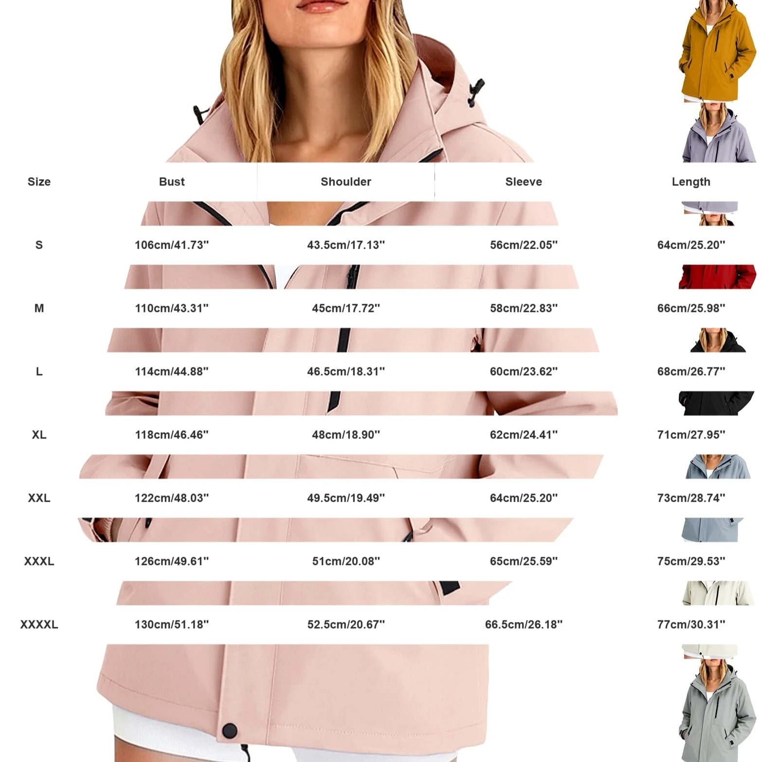 Generisch Chaqueta de ciclismo para mujer, resistente al viento, ligera, con capucha, impermeable, transpirable, chaqueta funcional con cortavientos extraíble para senderismo, correr, deportes