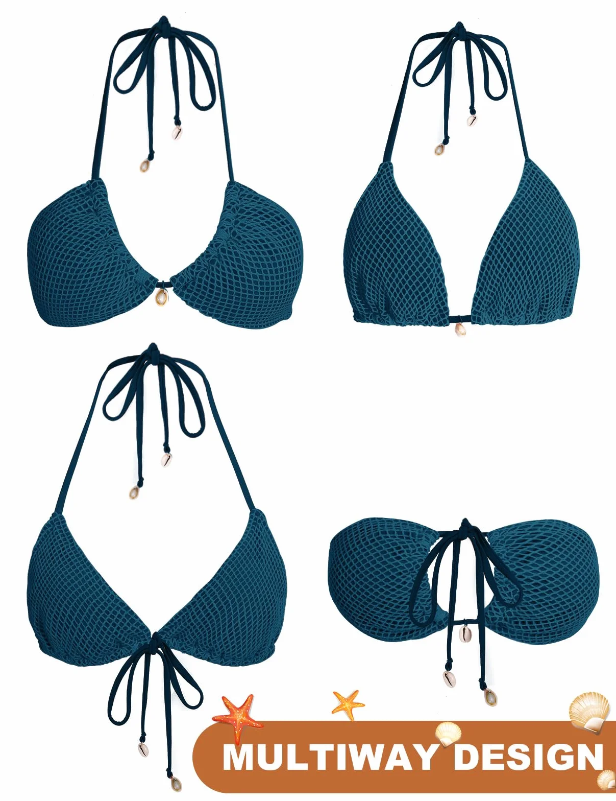 Triángulo Bikinis Mujer Brasileño Sexy Traje de Baño de Dos Piezas Push Up Ajustable