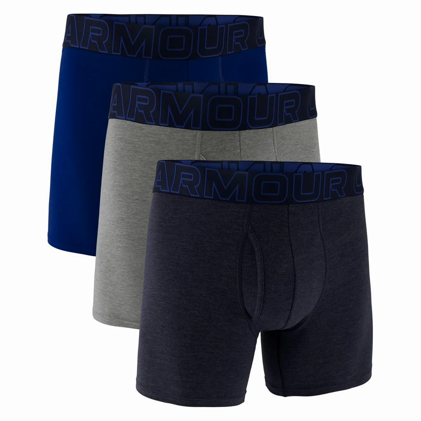 Under Armour Men's Performance Cotton 6" 3 Pack Solid Boxer Briefs Boxers Hombre (Pack de 3)