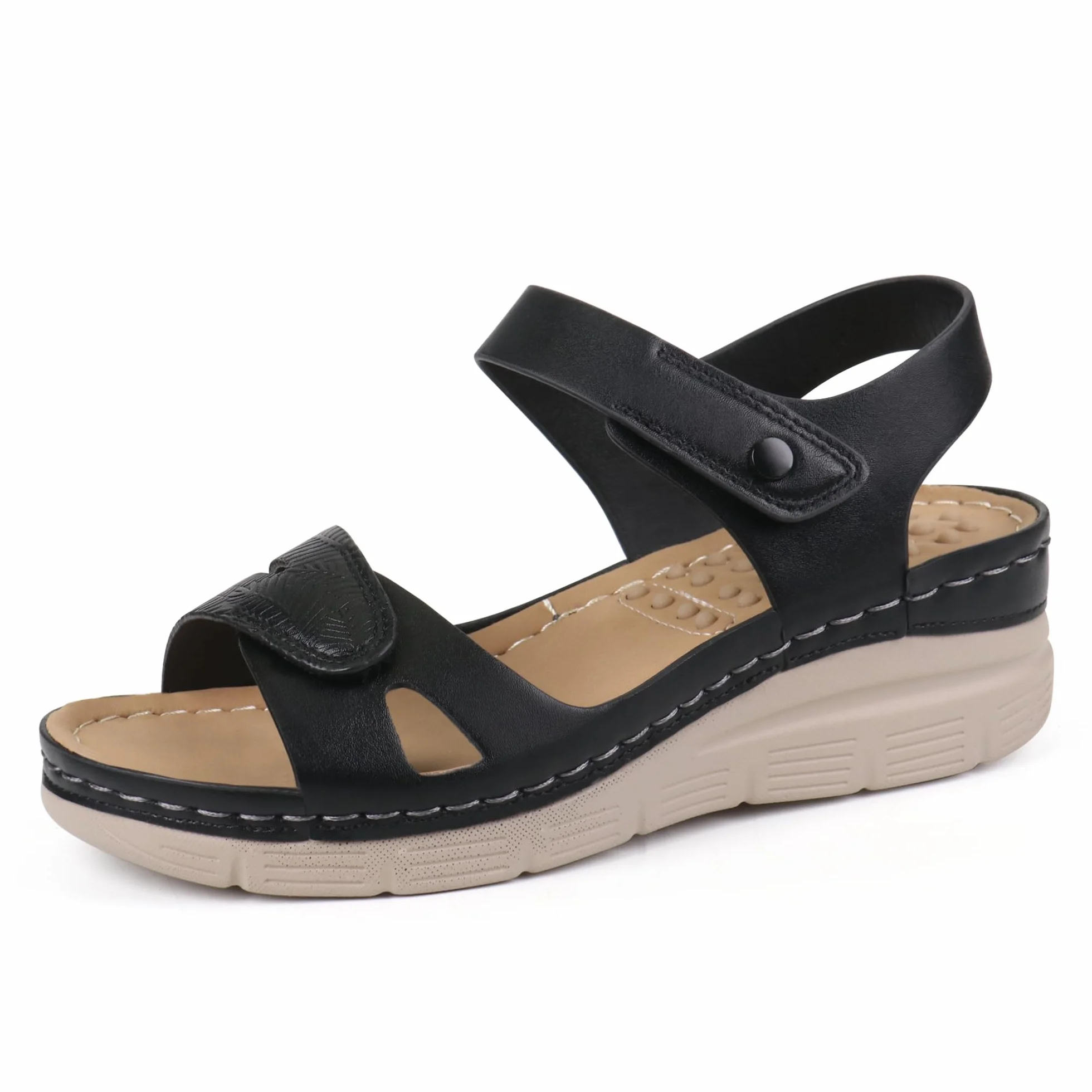 Ortho+rest Mujeres Sandalias de paseo cómodas Sandalias ortopédicas con soporte para el arco plantar