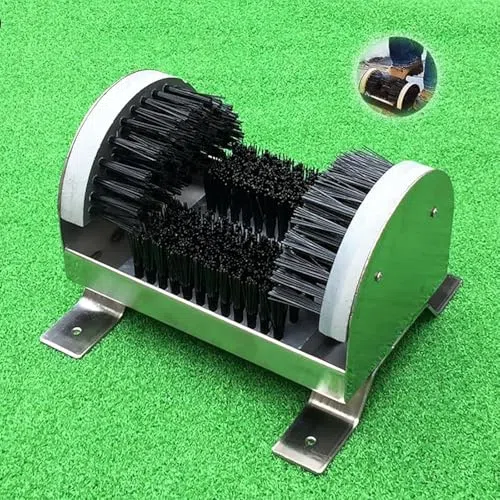 Cepillo de limpieza de zapatos de cerdas rígidas para uso en exteriores, elimina el polvo y la nieve de las suelas, ideal para jardines, canchas y superficies