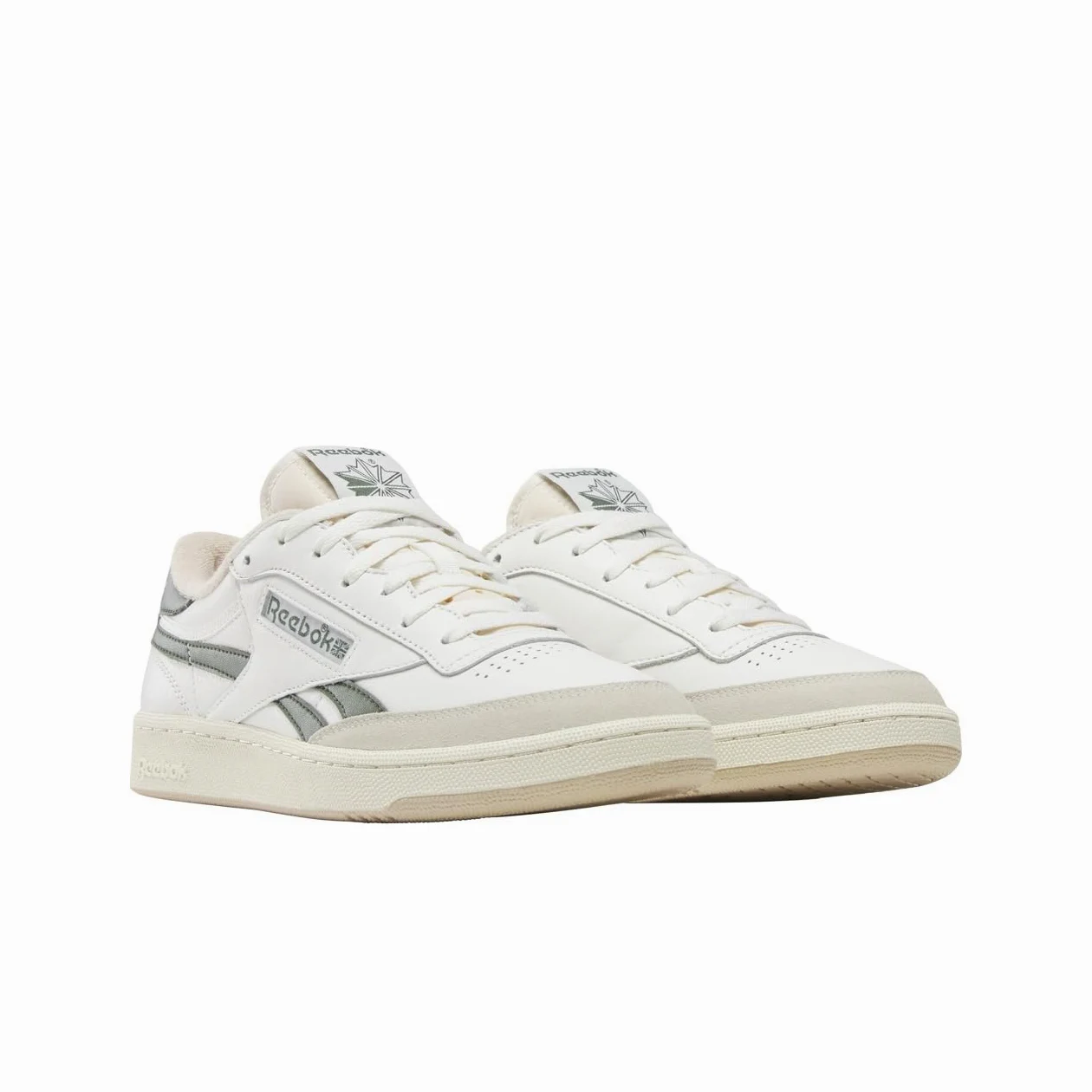 Reebok Tenis Vintage Club C Revenge Unisex para Adultos, Tiza/Verde Breakaway/Bronceado, 13 Women/11.5 Men