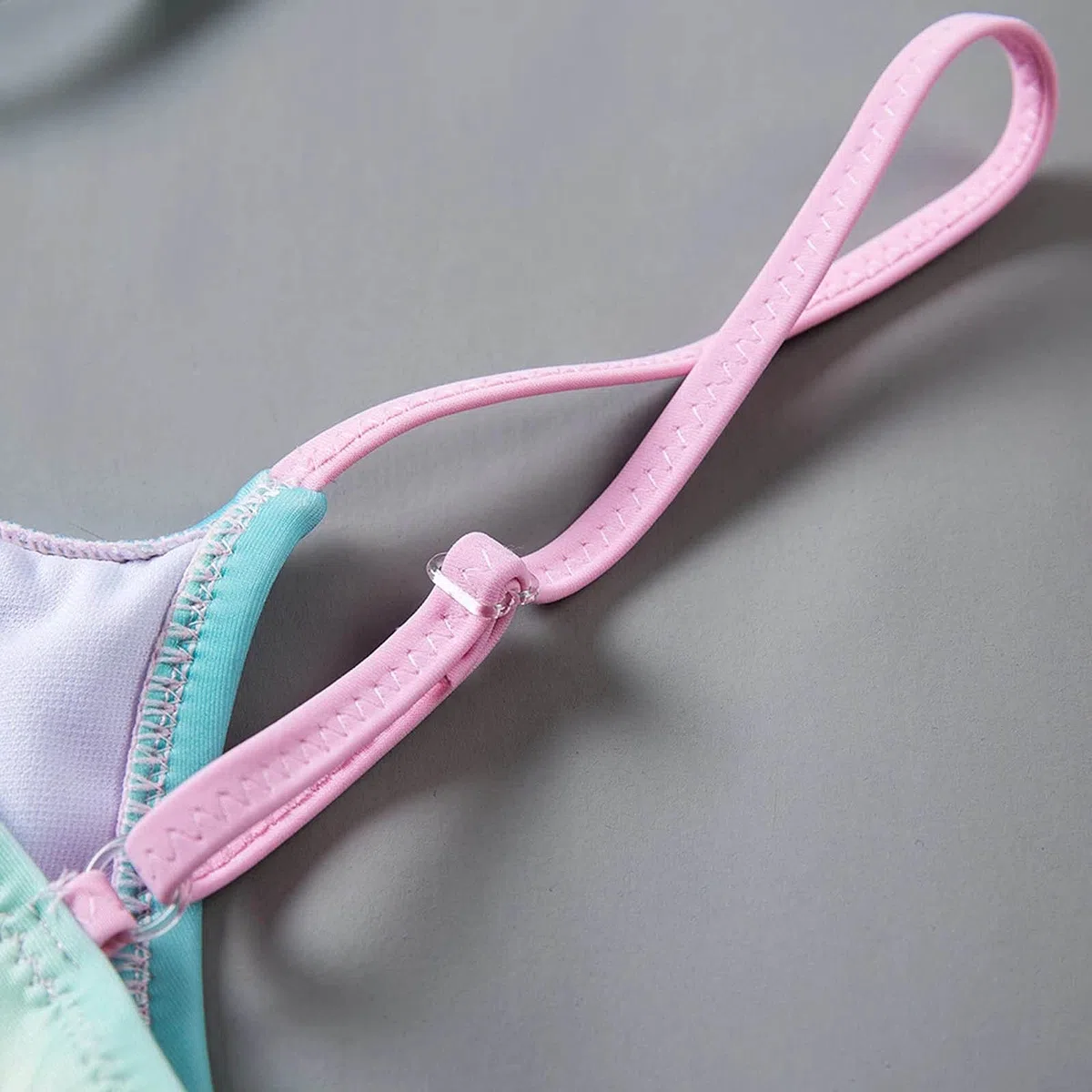Generisch Bañador para niña, dos piezas, estampado floral, leopardo, verano, albornoz para niñas