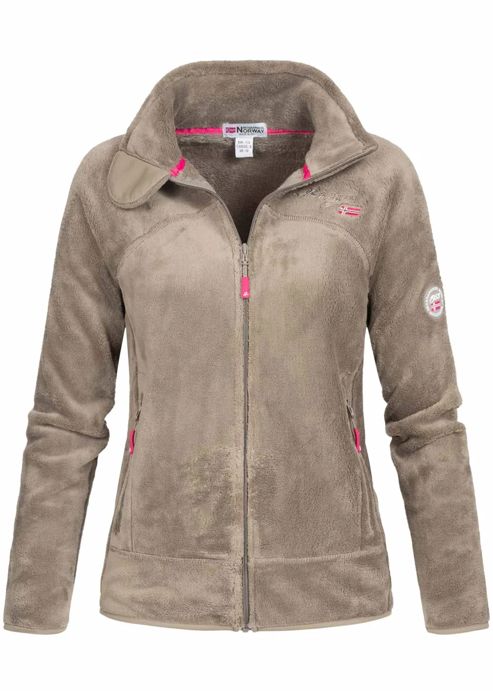 Geographical Norway Upaline Lady Chaqueta Forro Polar Mujer Cremallera Manga Larga Piel Suave Aire Libre