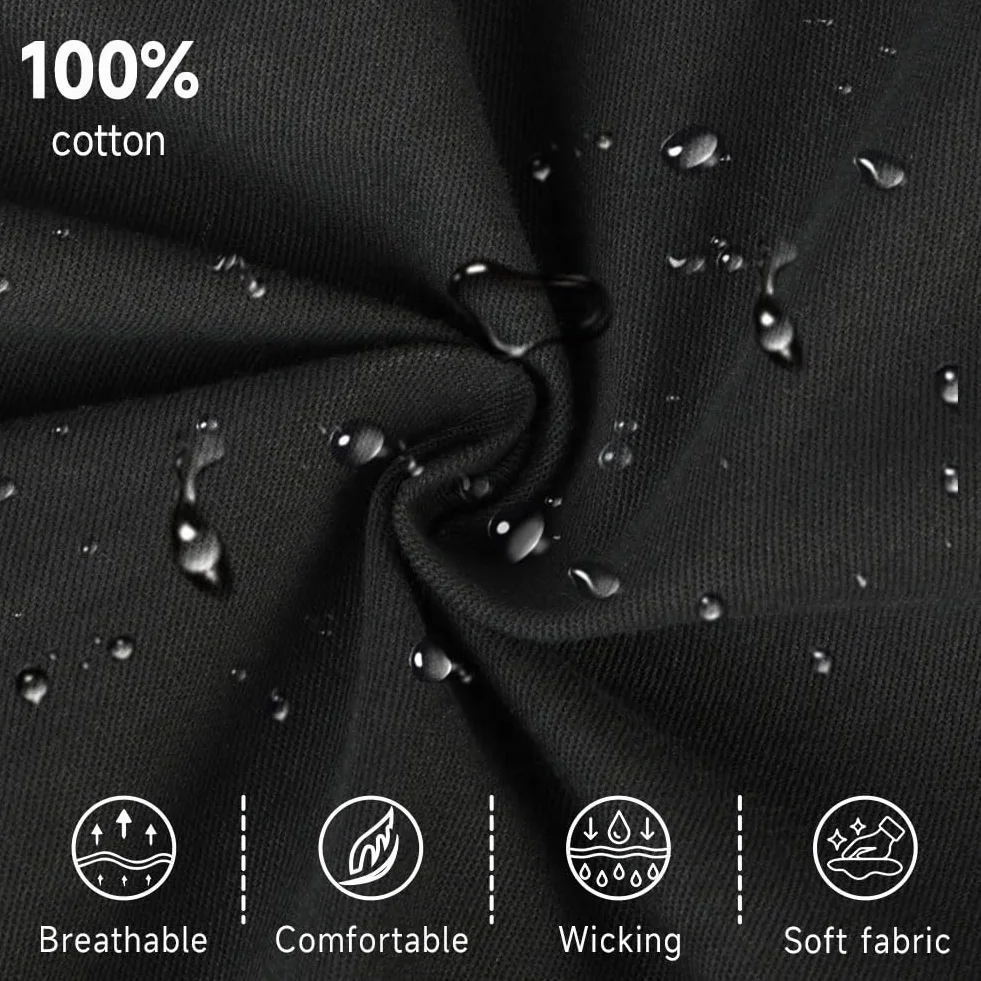 Pantalones Cargo para Niños Algodón Cintura Elástica Negro 8-13 Años