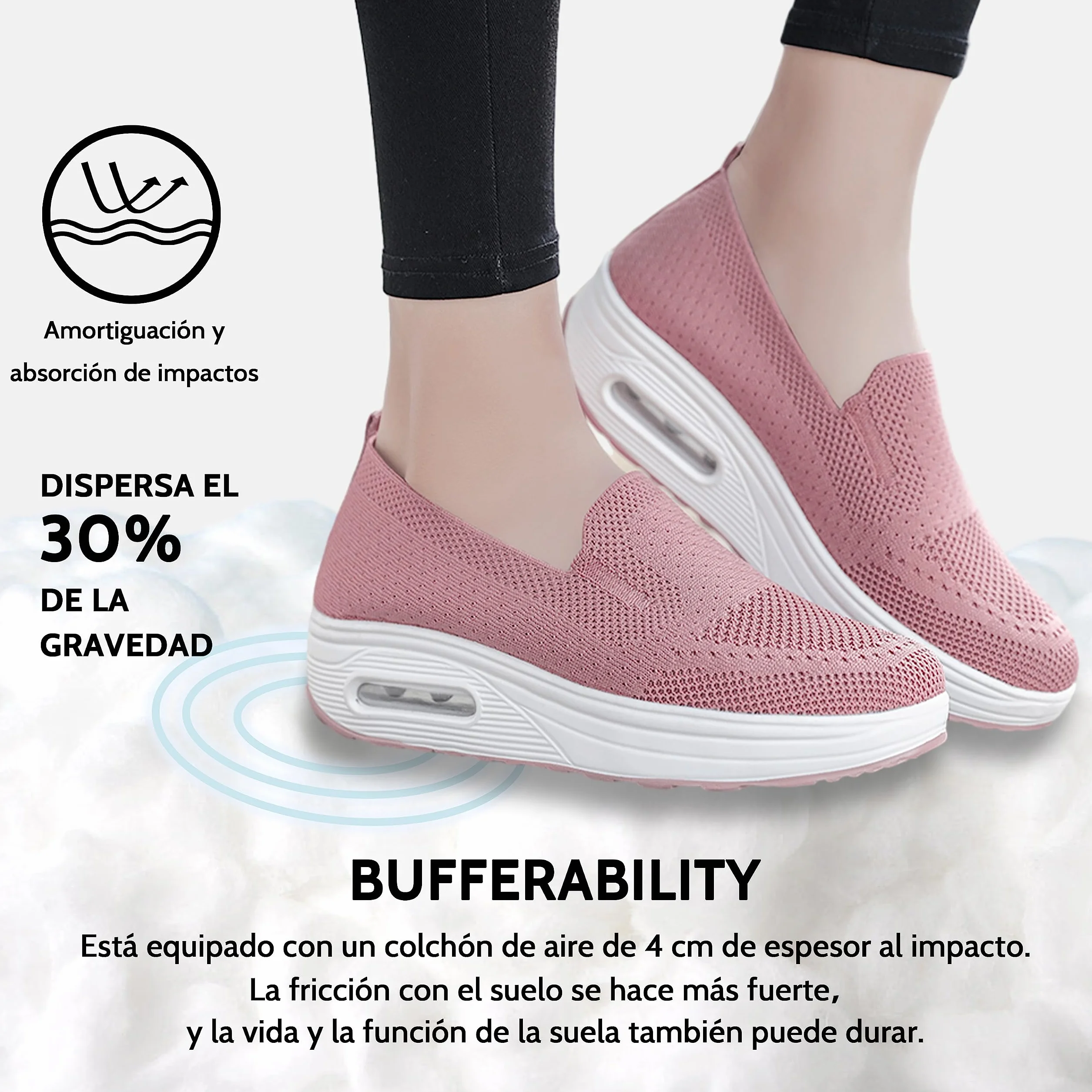 Buty Sportowe Damskie Oddychające Lekkie Siateczkowe 35-42 Sneakersy Zwiększające Wzrost