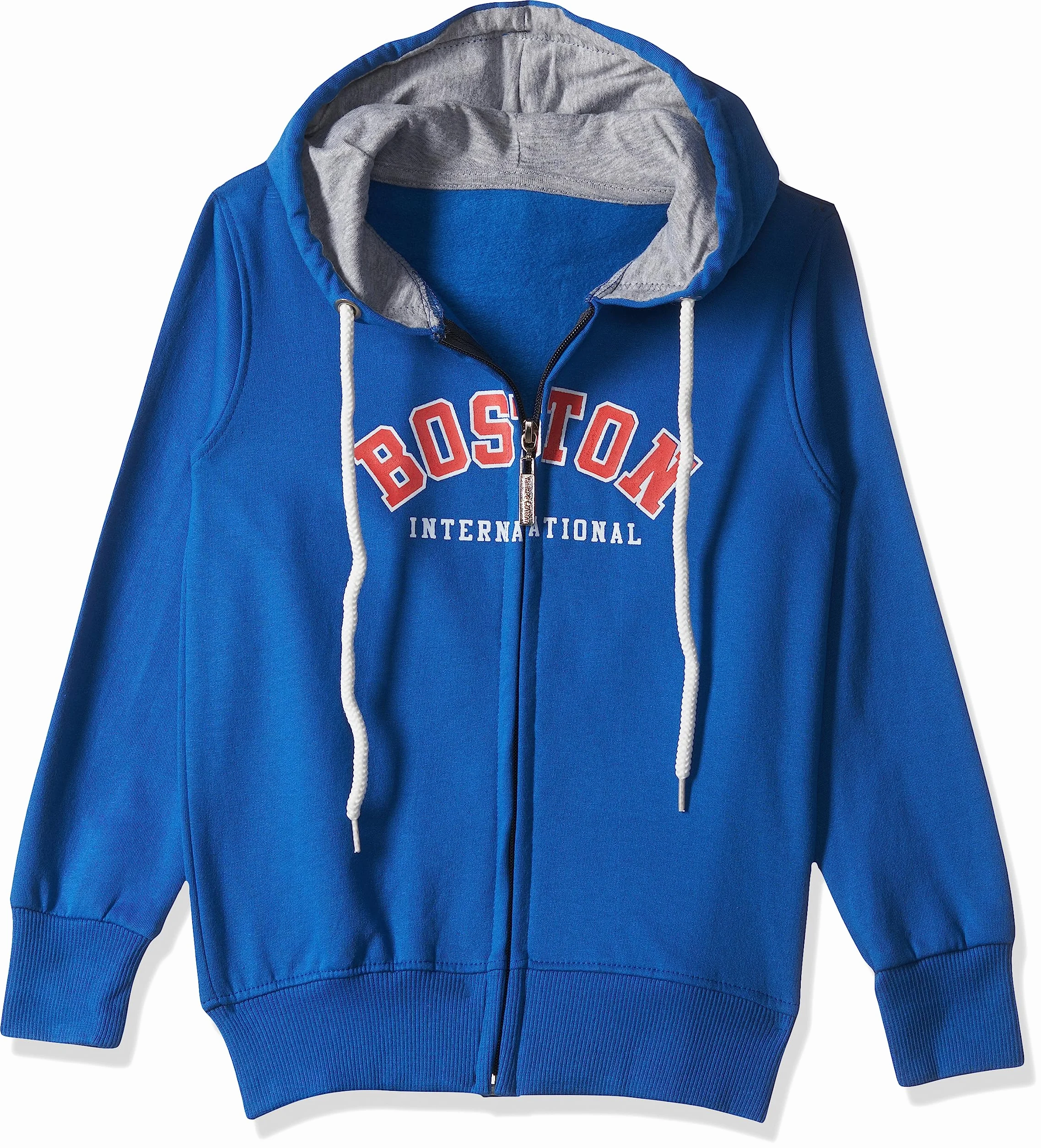 T2F Sudadera con capucha de algodón de ajuste regular para niño