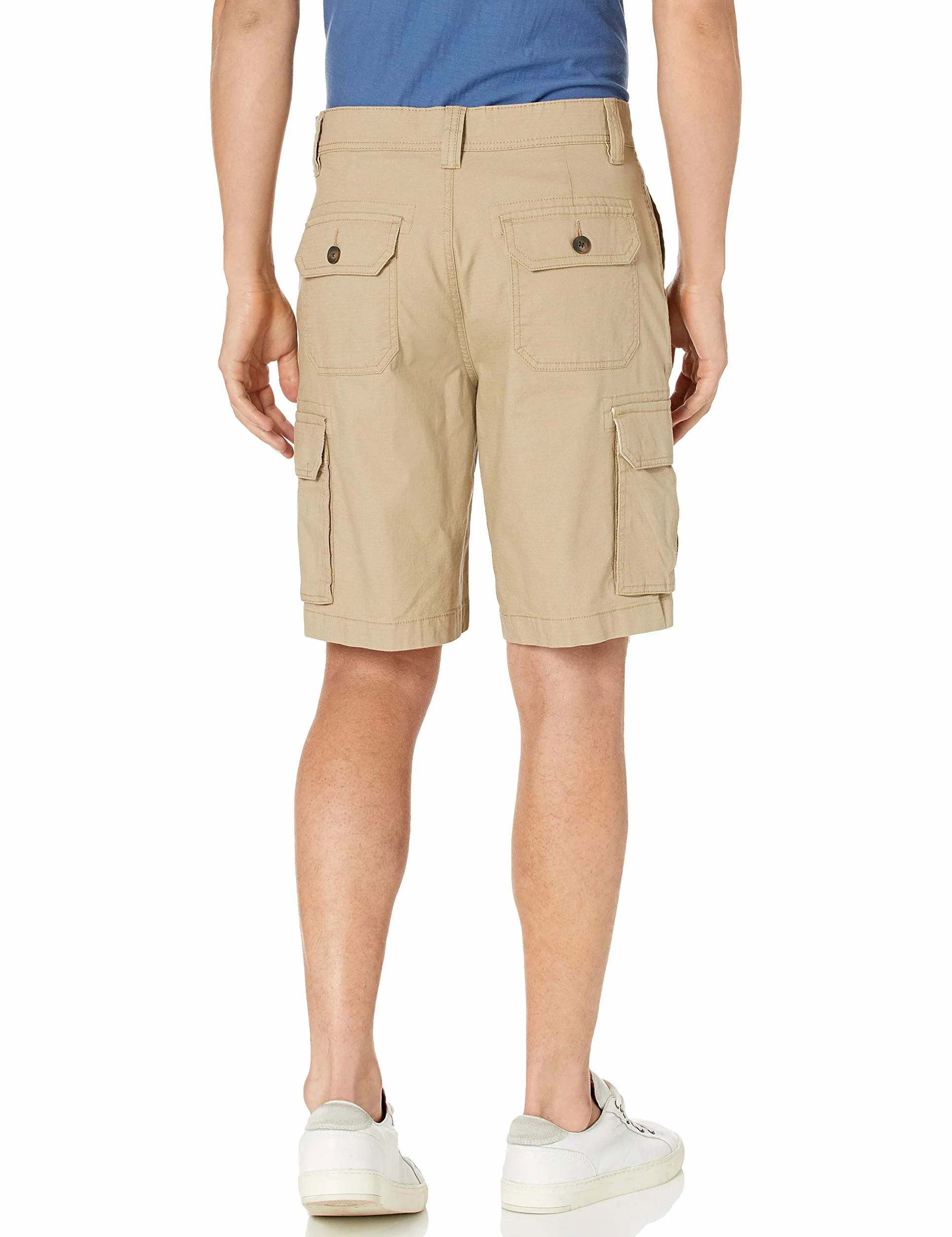 Amazon Essentials Hombre Pantalones Cortos Cargo Ligeros y Elásticos de Tejido Ripstop de 25cm