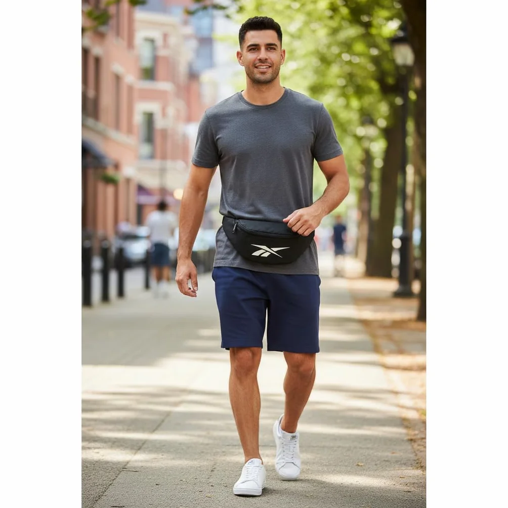 Reebok Malden bandoleras, riñoneras deportivas, tamaños y modelos, varios compartimentos, poliéster, de Joumma Bags