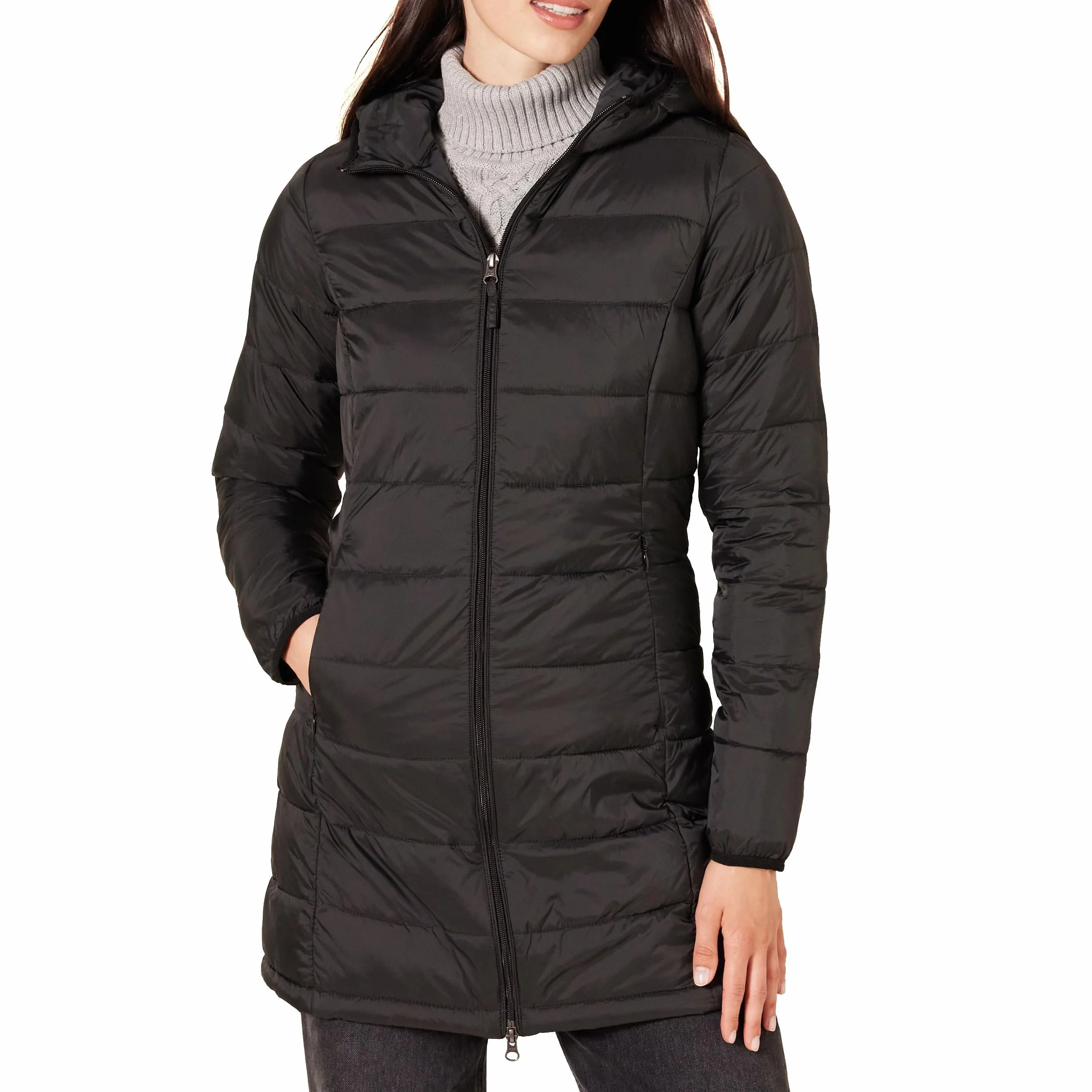 Amazon Essentials Chaqueta Acolchada con Capucha Impermeable Mujer