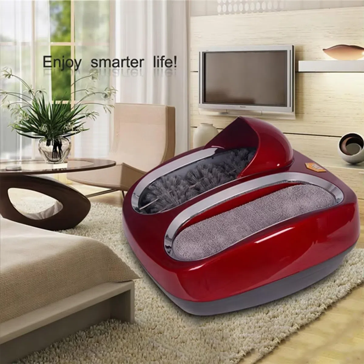 Máquina automática de cepillado de zapatos, pulidora eléctrica de zapatos con inducción, sin polvo para uso en talleres de hotel