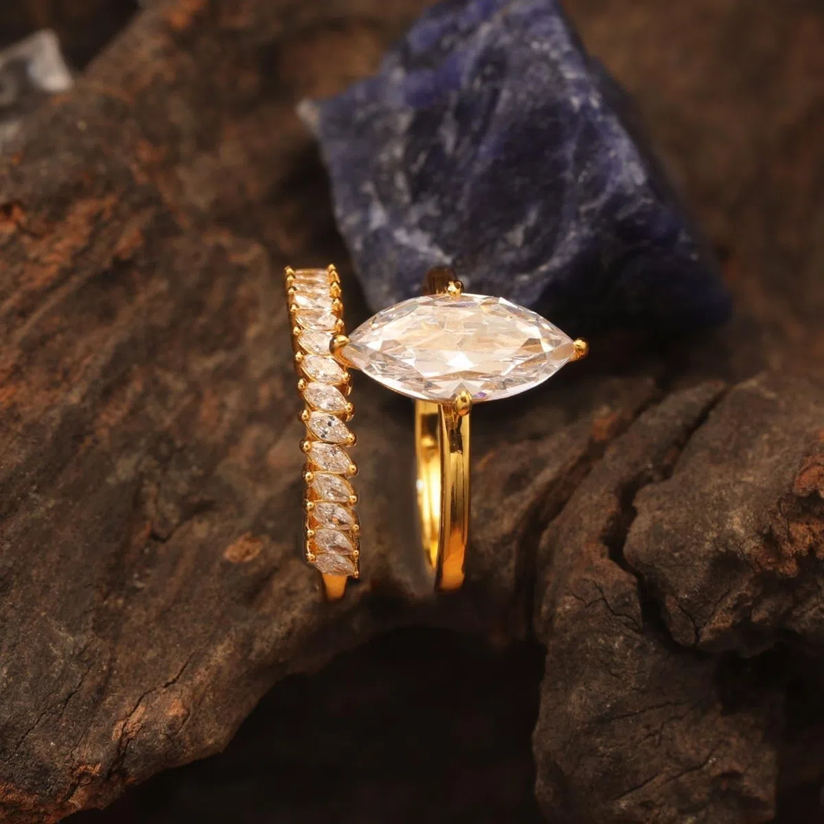 Anillos de boda de oro blanco Moissanite 3ct, anillo de compromiso de oro auténtico, 2 unidades, alianzas para mujer, oro, anillo apilable