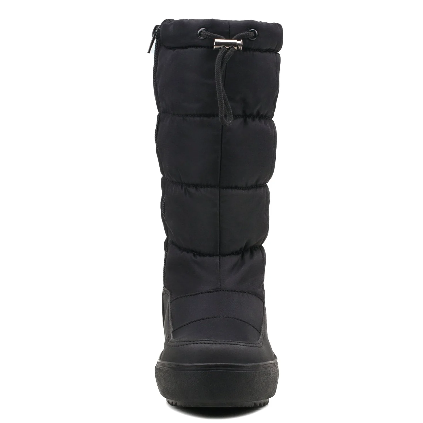 Shenji Zapatos de Mujer de Invierno - Botas de Nieve con Tela Estampada de Nylon Caliente y Suave H7624