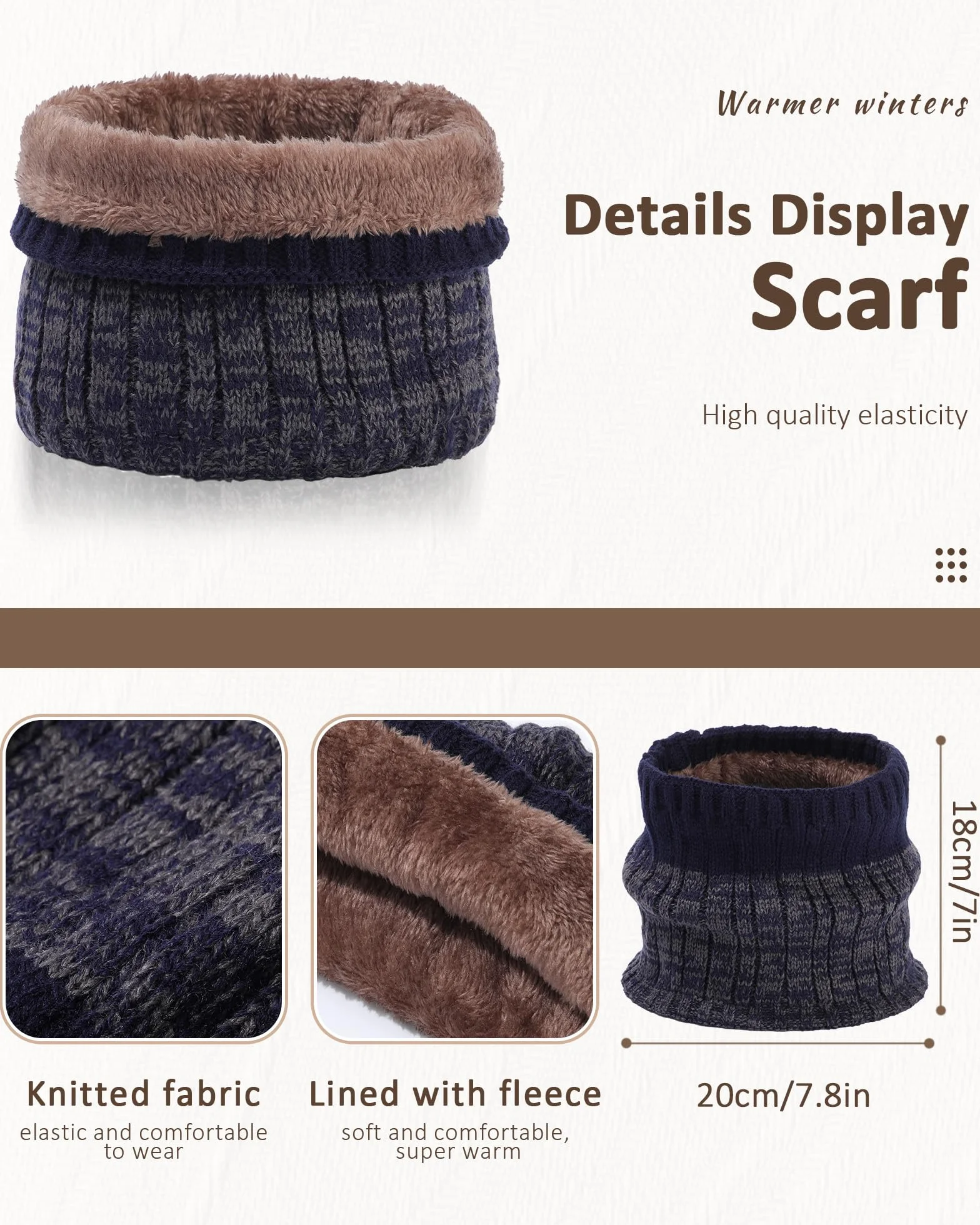 WELROG Gorro de Invierno para niños, Bufanda, Guantes para niños y niñas, Gorro de Invierno, Conjunto de Bufanda para niños de 4 a 15 años, Gorro de Punto