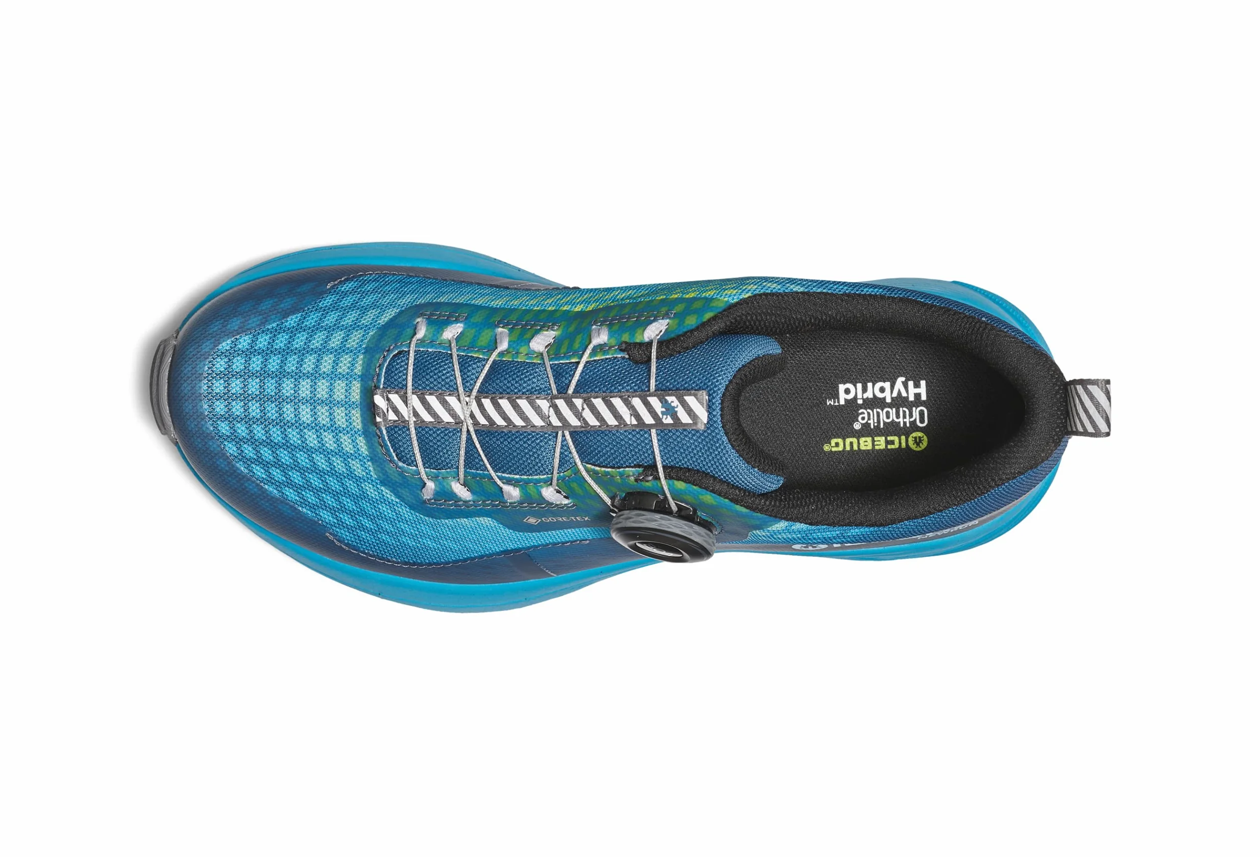 Icebug NewRun BUGrip GTX Trail Running Zapato para mujer con suela de tracción tachonada de carburo