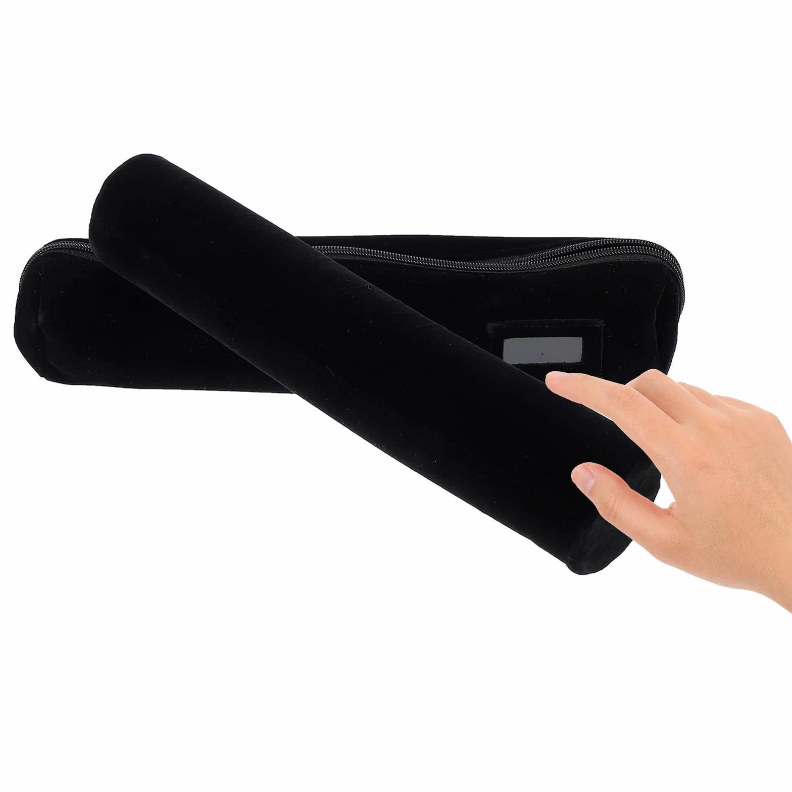 Alipis Rollo de Joyas Negro de Tela Ligera y Cómodo para Pulseras y Relojes, Estuche Portátil Adecuado para Viajes y Tiendas de Joyería Diseño Delicado y Elegante