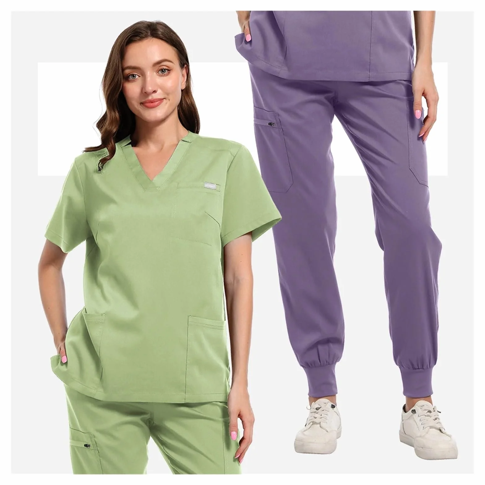 Conjuntos de batas médicas for mujer, ropa de trabajo de laboratorio, clínica Dental, clínica Dental, salón de belleza, Spa, accesorios for enfermeras