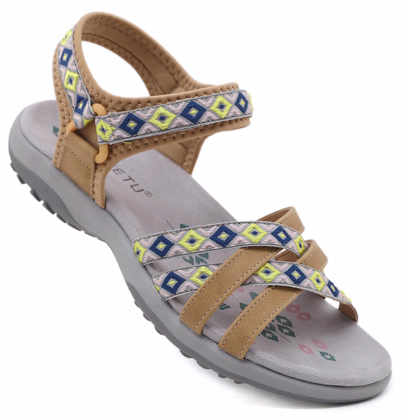 Meik Mangni Sandalias Deportivas Mujer Sandalias de Punta Descubierta Verano Sandalia de Trekking Casuales Antideslizantes Sandalias de Playa Tamaño:36-41 EU