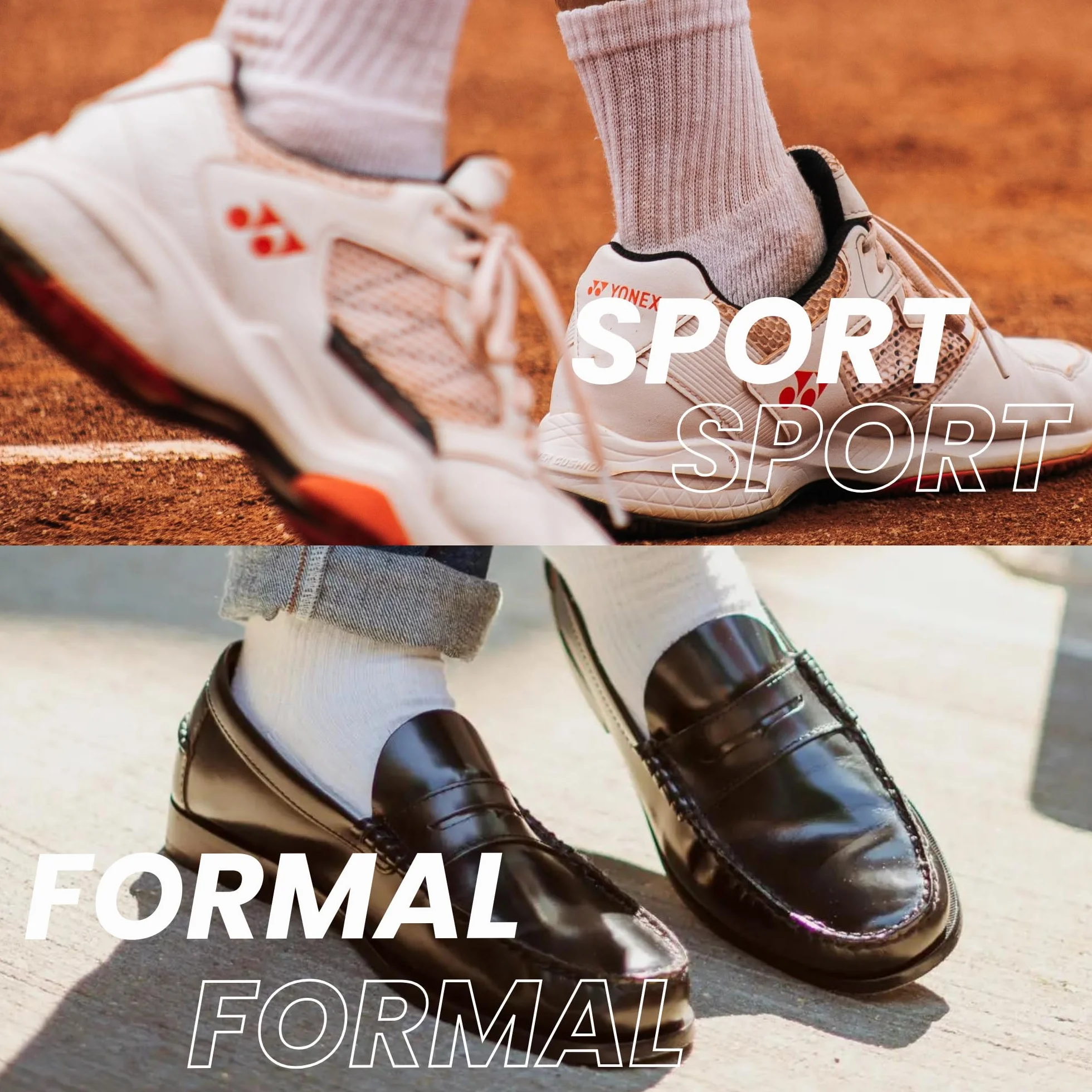 Calcetines Deporte Unisex para Mujer y Hombre - Paquete de 6 Pares