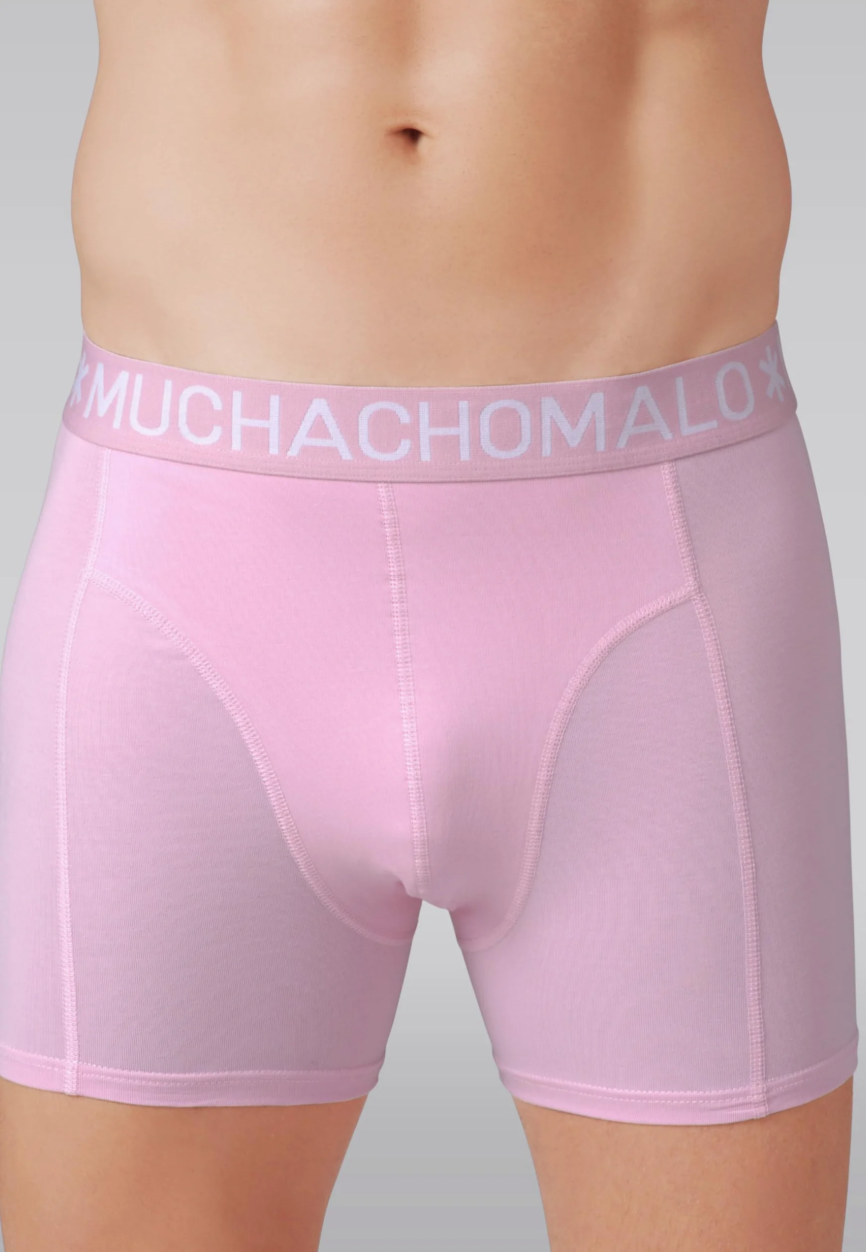 Muchachomalo Calzoncillos para Hombre, Ropa Interior Lisa de Algodón para Hombre, Pack de 7 Unidades, Bóxers Lisos de Corte Clásico con Cintura Elástica