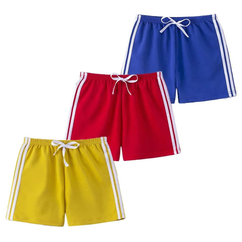 FedMois Pantalones Cortos con Cintura Elástica de Algodón para Niño (Pack de 3)