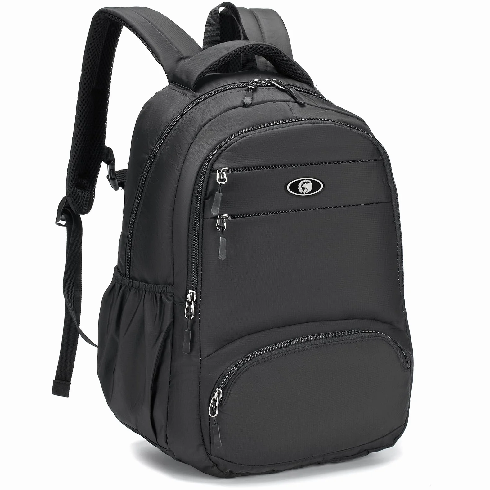 SPAHER Mochila Viaje Cabina Avion 40x30x15 Iberia Air Europa Maleta Equipaje de Mano British Airways 20L Mochilas Portatil Mujer Hombre Impermeable Pequeña para Trabajo Senderismo Escuela, Negro