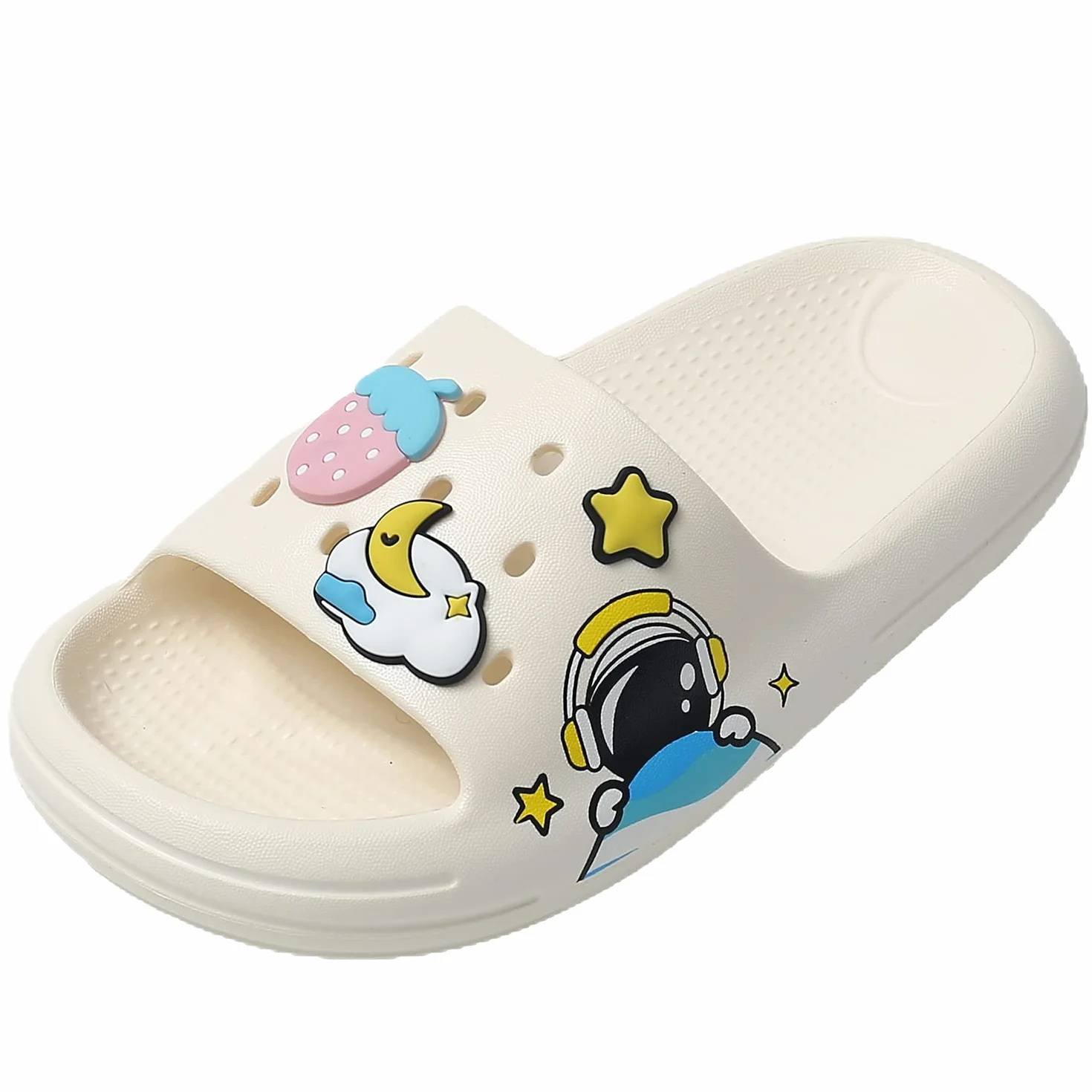 JOMIX Chanclas Niño Piscina Chanclas Niña Unisexo Niños Sandalias Verano Playa Mar Baño Ducha Bonitas Chanclas Goma Transpirables con Decoración Suela Gruesa