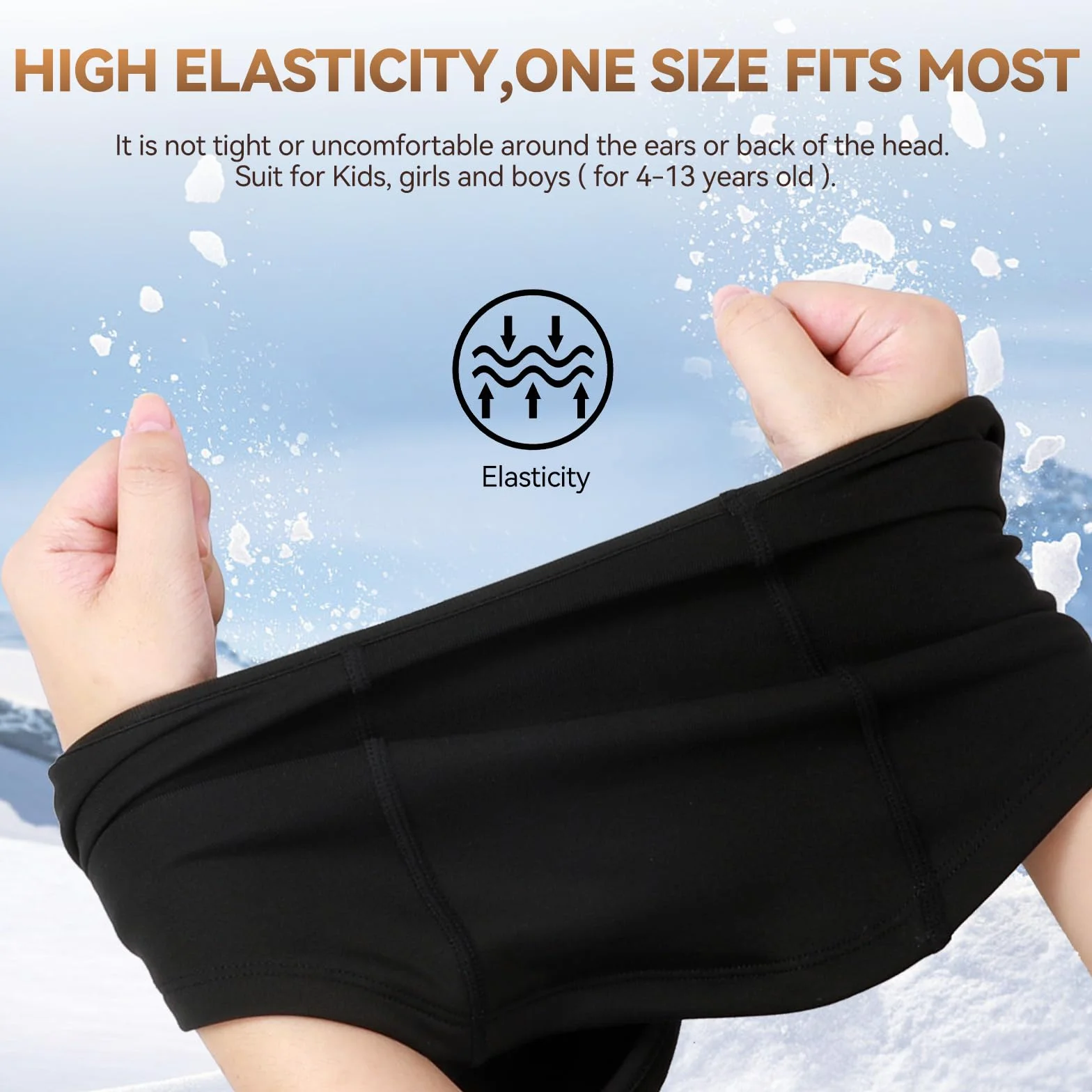 Kids Balaclava Ski Mask Movable Face Mask for Boys Girls Cold Weather Neck Warmer