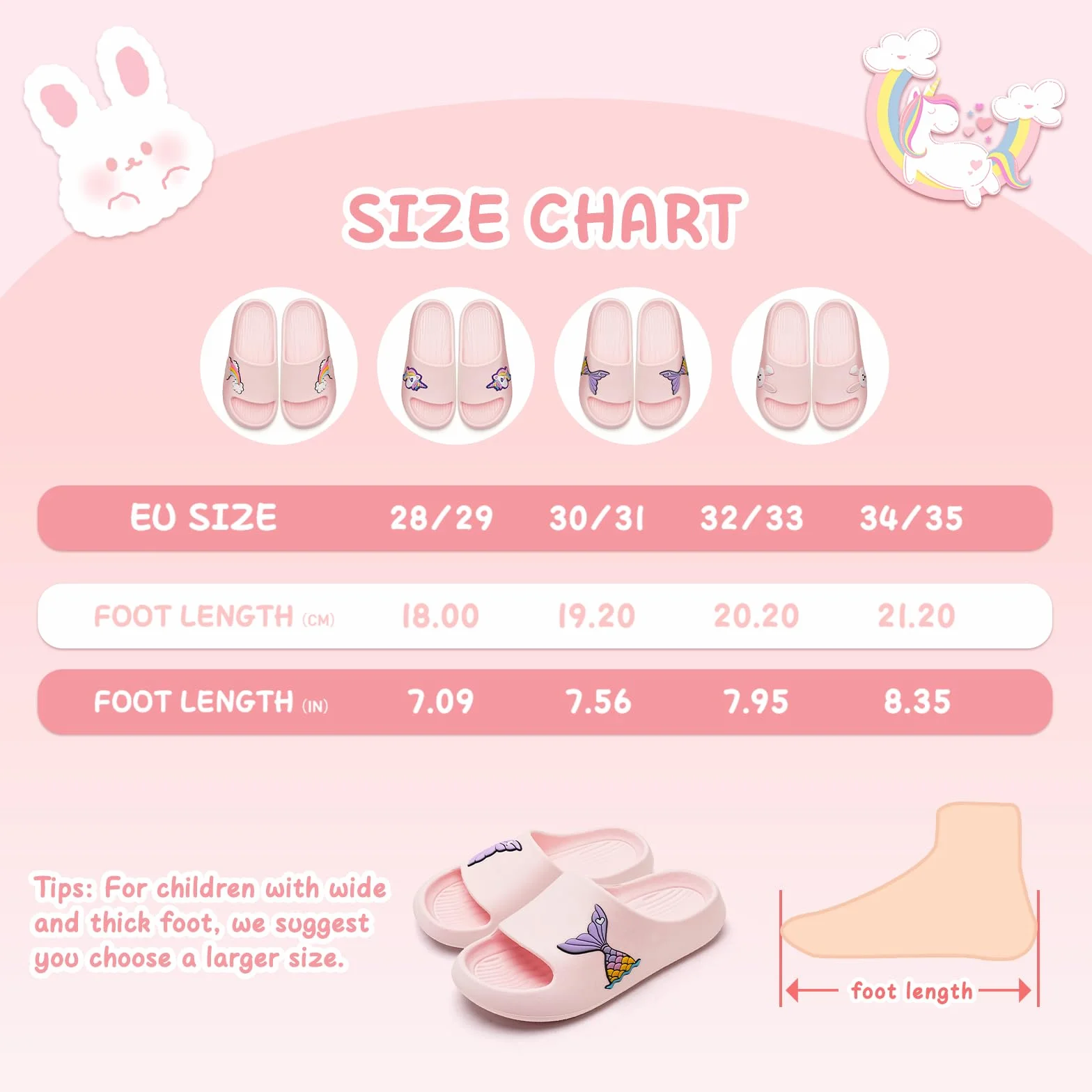 WateLves Chanclas Niña Niño Playa Piscina Pantuflas Antideslizante Sandalias