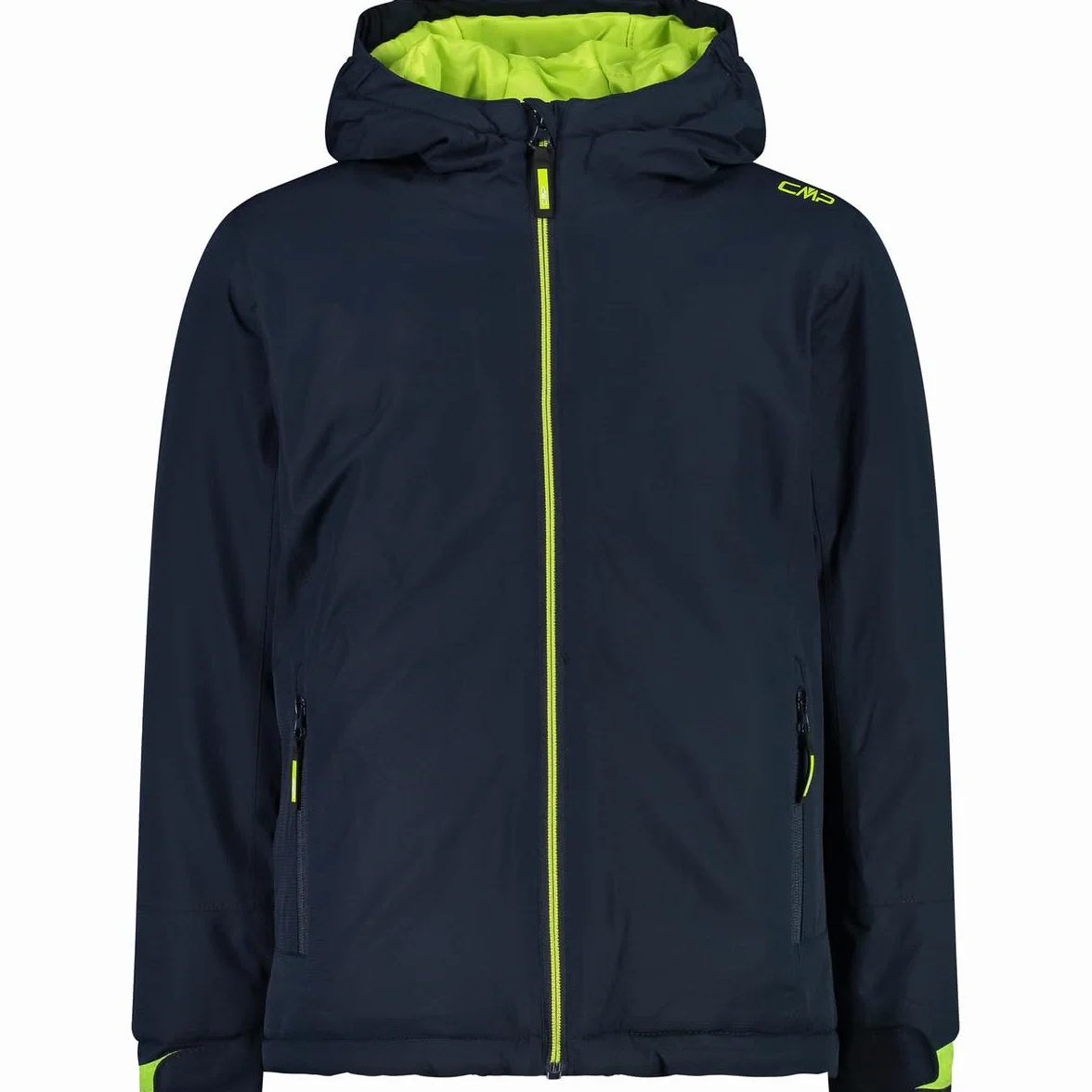 CMP - Chaqueta infantil con capucha fija, Azul negro, 152