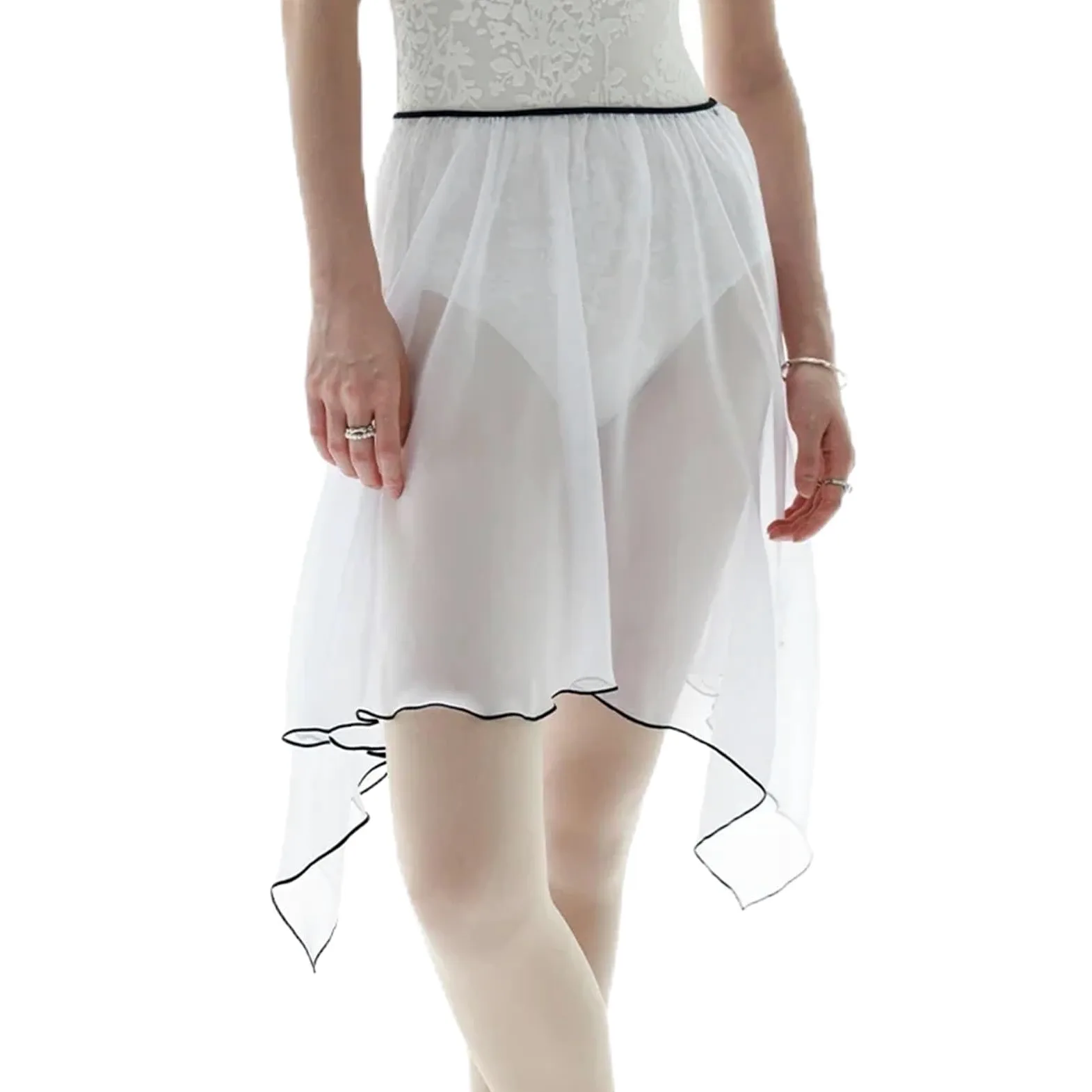 Falda elástica de Ballet y Gimnasia for Adultos, Falda Gasa for Bailarinas, Faldas práctica, Ropa Danza Nacional, Vestido for Profesores para Espectáculos De Danza