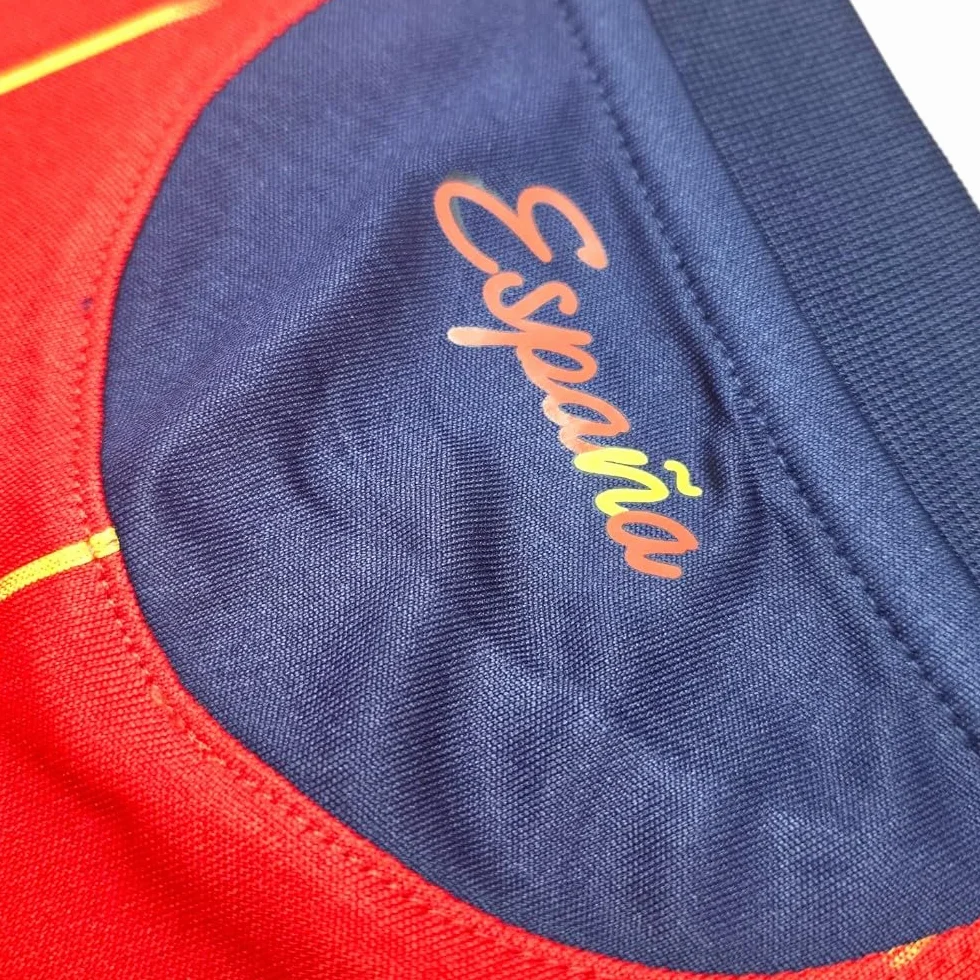 camiseta selección española mundial 2026-2028 replica oficial | Kit niño camiseta y pantalón | Unai Simón 23 | Roja | Equipación fútbol infantil | Cómoda y transpirable