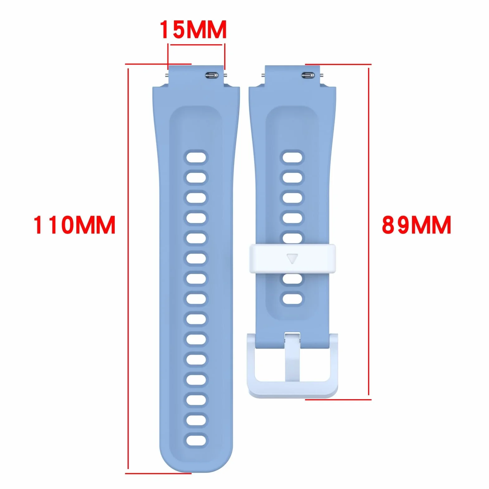 Correa De Silicona Para Reloj Pulseras Liberación Rápida Para Niños Repuesto 15mm Correas Impermeables Correa Silicona Suave