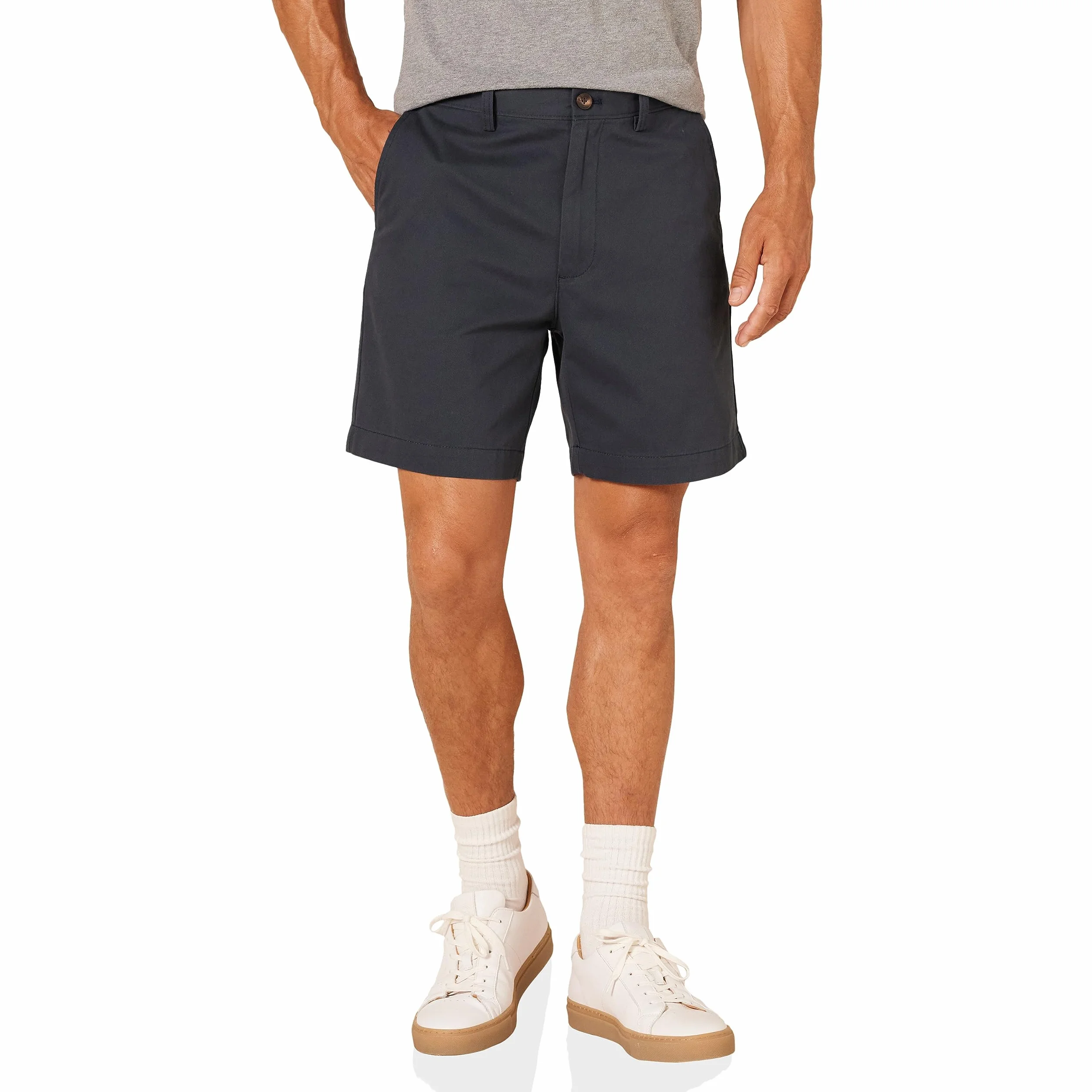 Amazon Essentials Hombre Pantalones Cortos Chinos de 18 cm con Corte Clásico