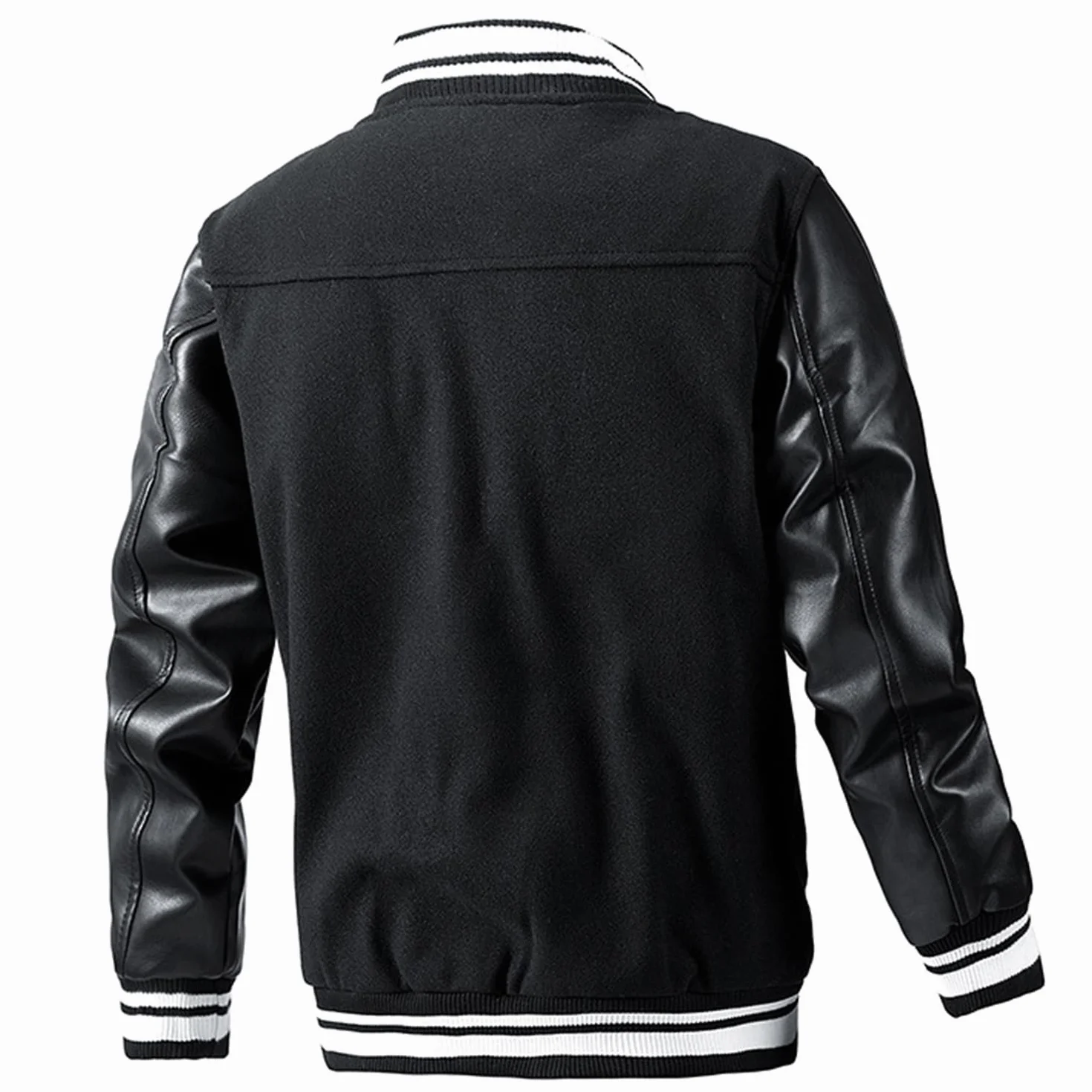 Chaqueta universitaria masculina bombardera liviana béisbol