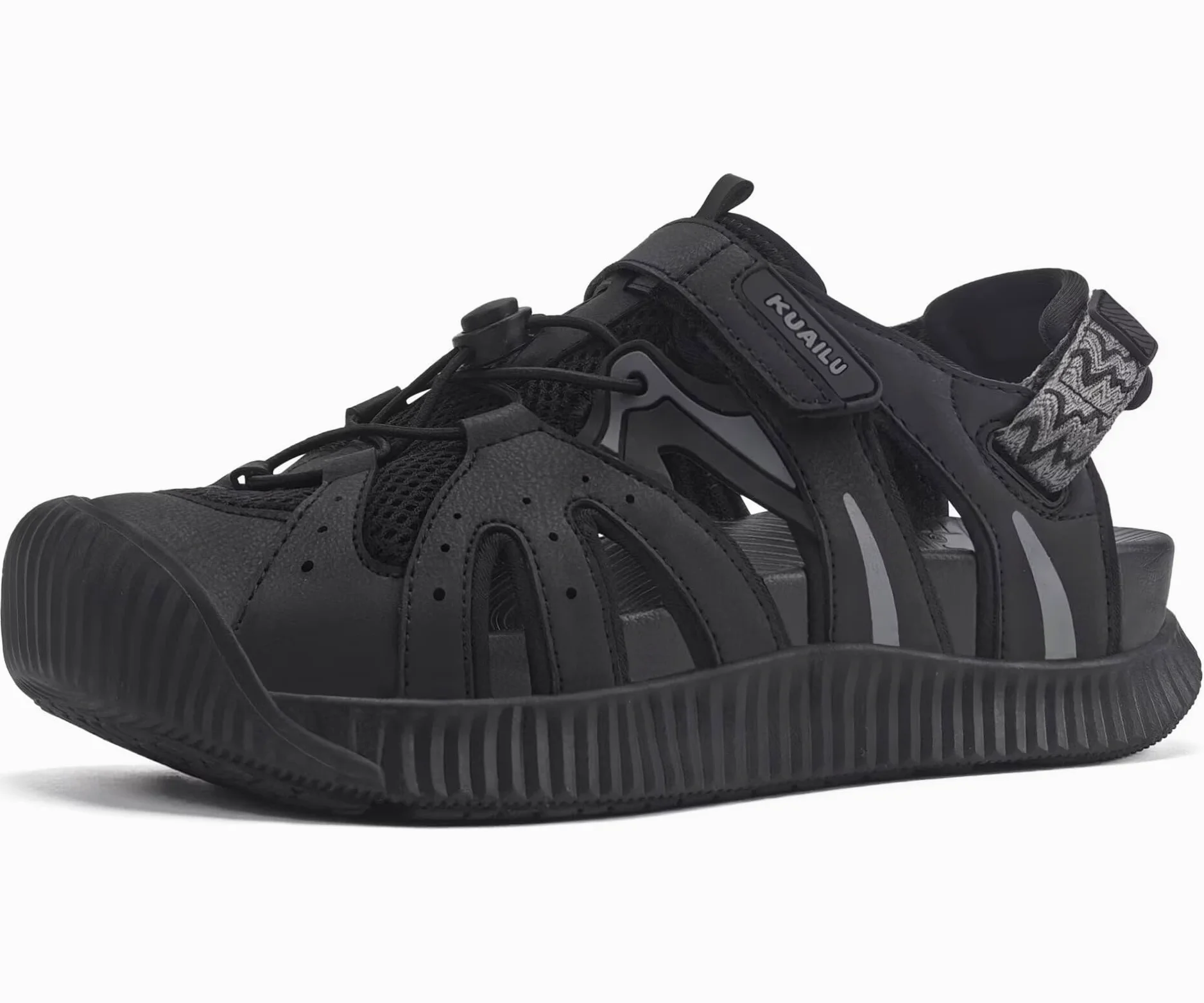KuaiLu Sandalias Senderismo Mujer Cerradas Ajustables Zapatos De Agua | Acolchado CóModo Transpirable, Ideal Para Verano Deporte Playa Y Viaje Antideslizantes Sandalias Pescador EU36-43
