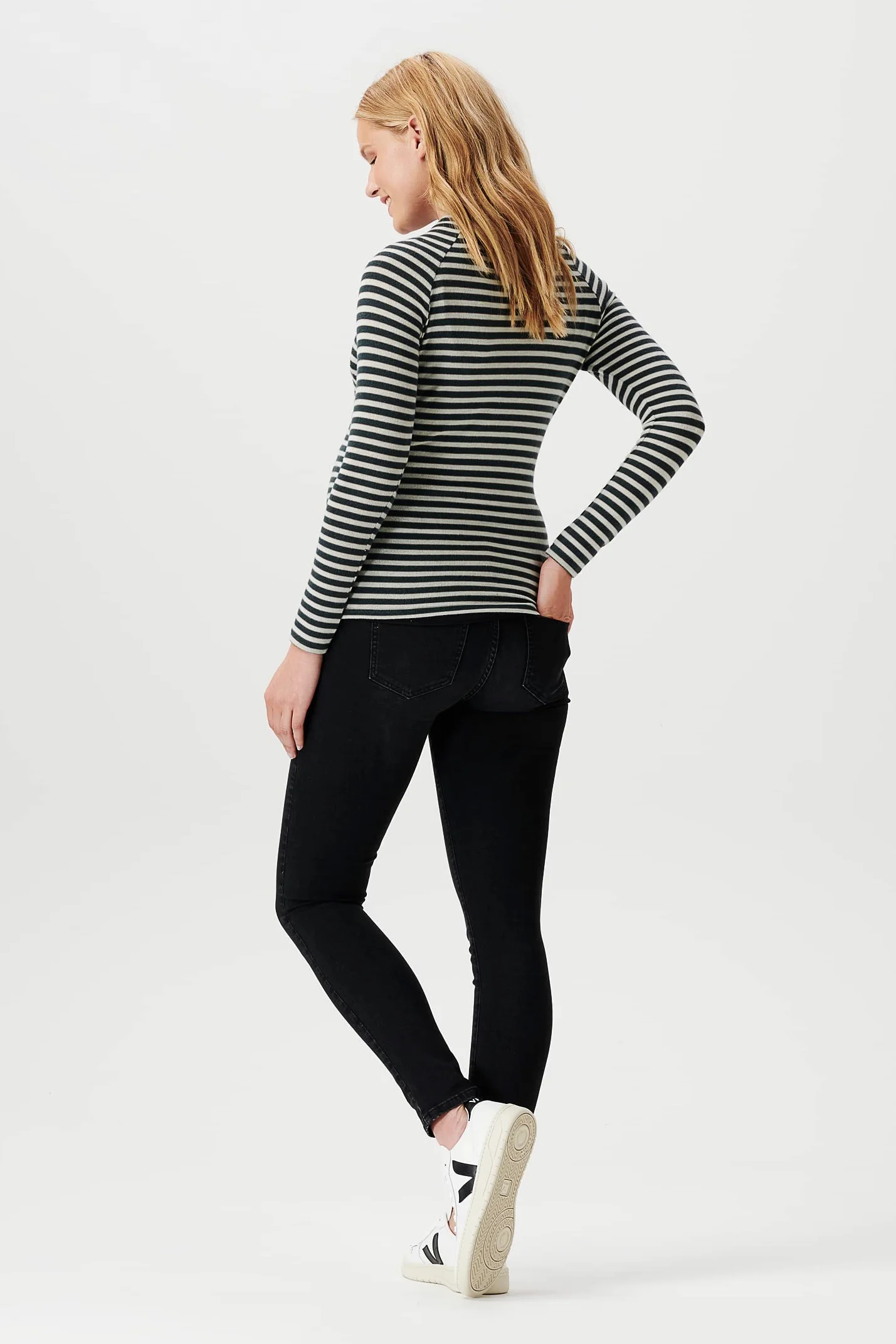 Noppies Top Pomeroy Nursing Long Sleeve Camiseta, Green Gables-P982, 44 para Mujer