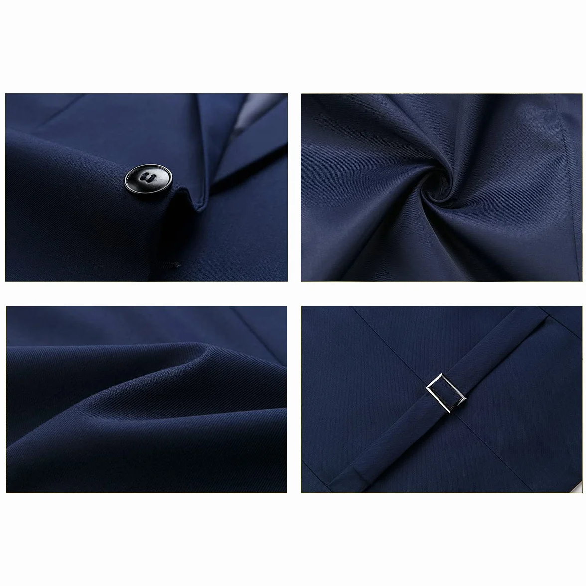 KUDORO Trajes de hombre de 2 piezas, corte ajustado, para bodas, negocios, un botón, traje de hombre