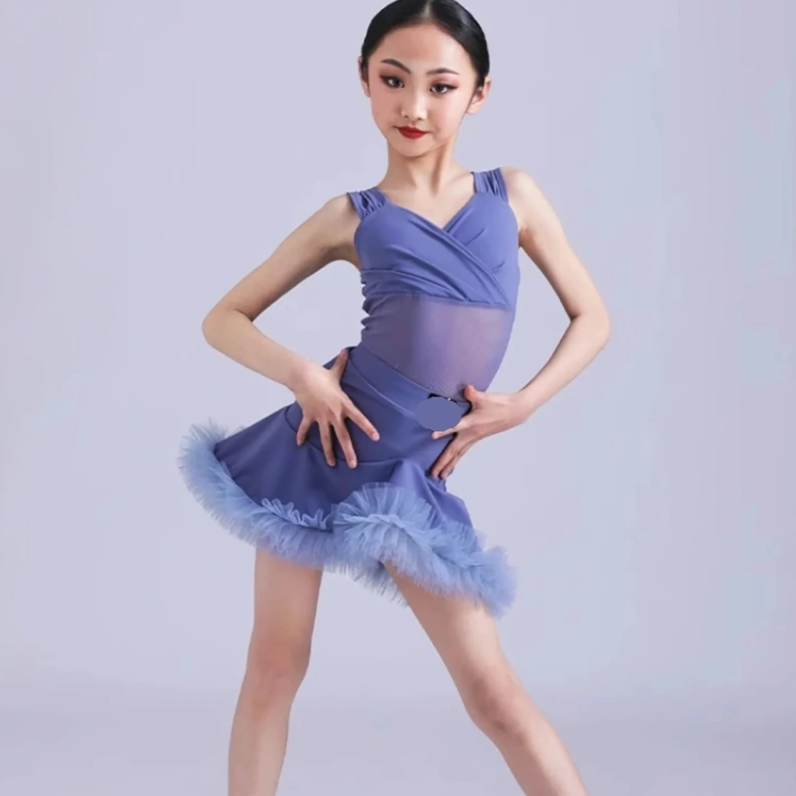 Reglamento de competición rendimiento traje entrenamiento baile latino for niñas Vestido Ropa adecuada para patinaje latino y artístico
