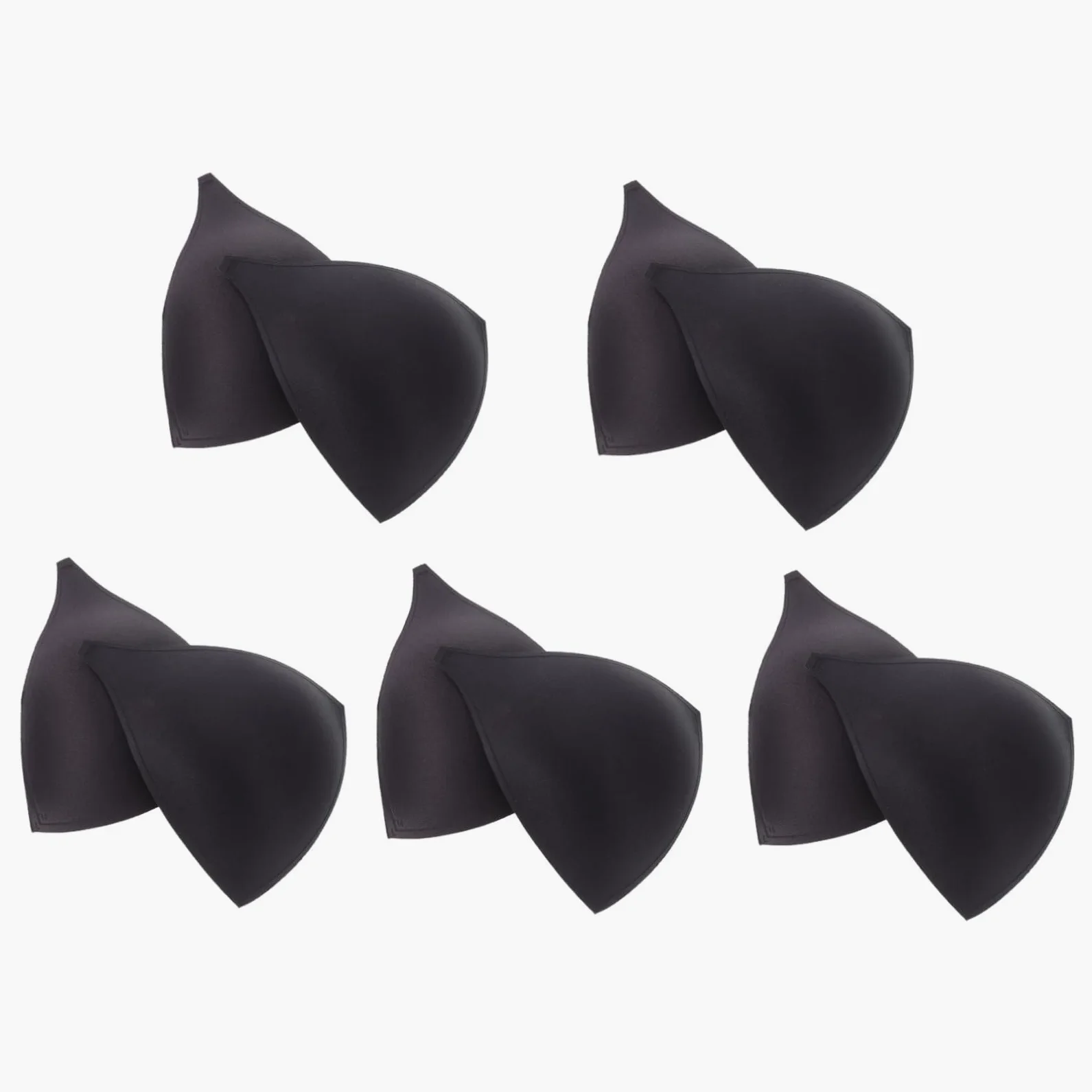 FOMIYES Almohadillas Para Copas Insertos Para Sujetadores Copas Para Mujer Relleno Para Sujetadores Almohadillas De Esponja Negras