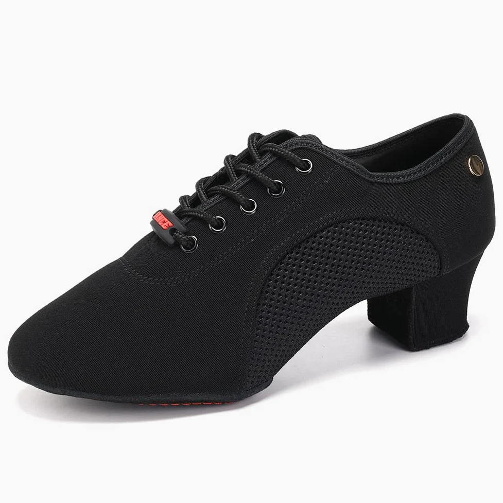 JUODVMP Zapatos De Baile Latinoamericanos Cerrados para Mujer con Cordones Salsa Tango Jazz Zapatos De Baile Training,Modelo ES-NJB