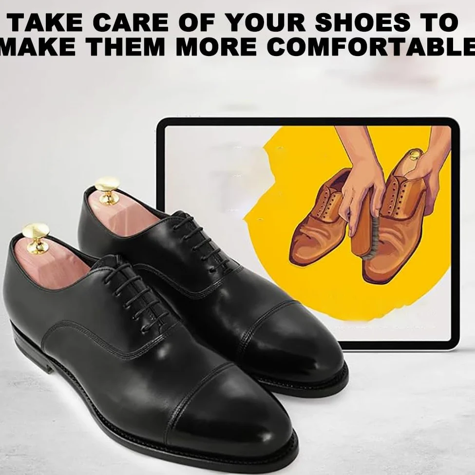 Ensanchador De Zapatos De Madera De Cedro Natural, Protector De Forma De Zapato, Retenedor De Forma De Zapato, Expande La Longitud Y El Ancho del Zapato,37 to 38