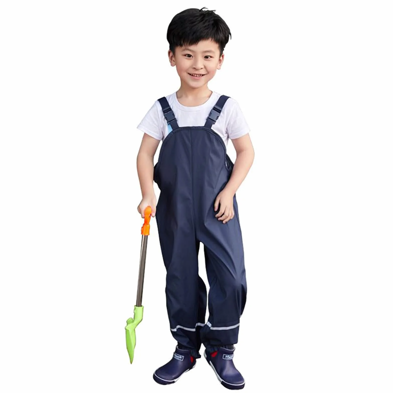 Pantalon Impermeable para Niños Niñas,Unisex Outdoor Pantalón de Agua Impermeable Pantalones de Barro Mono Lluvia 80-140 cm