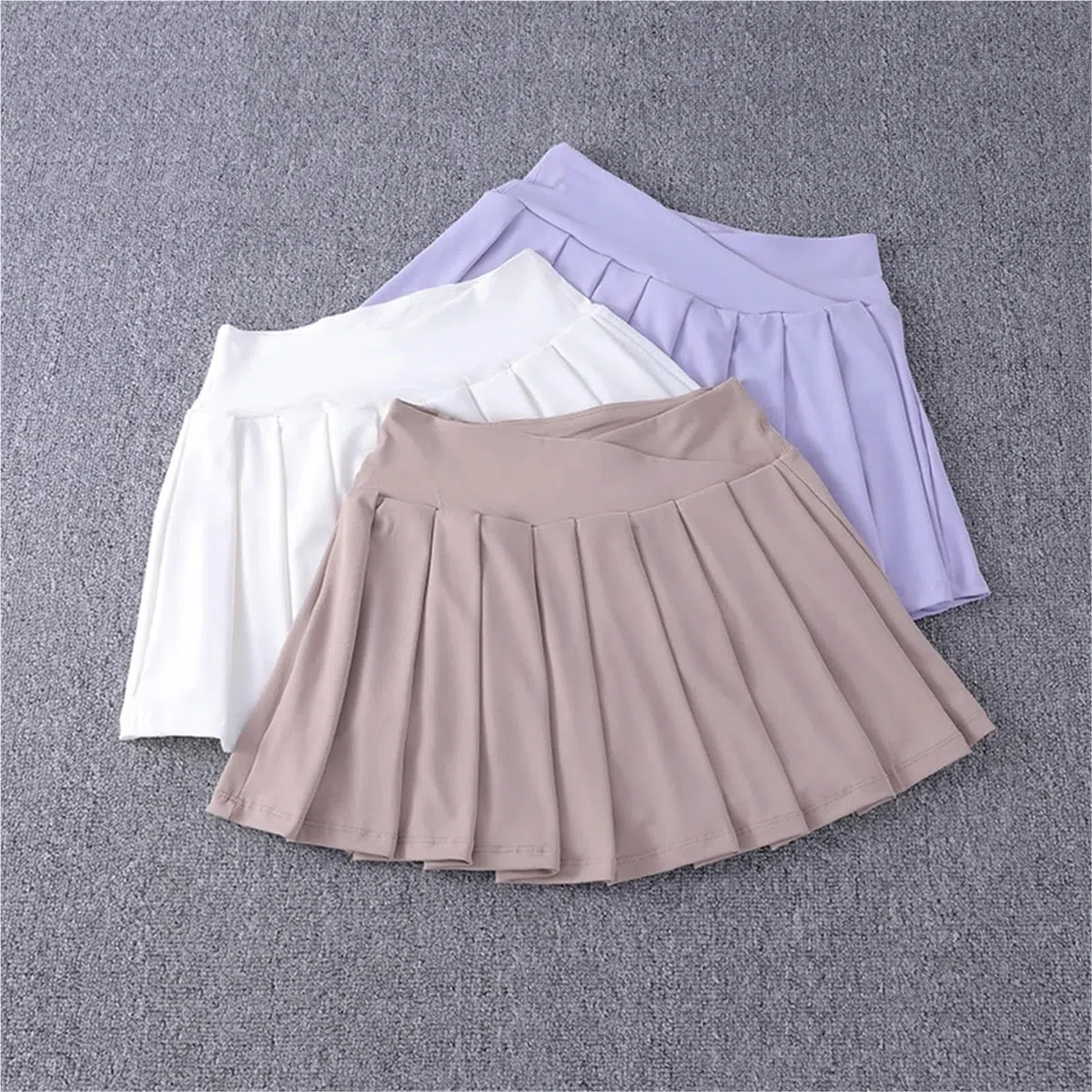 Falda de Tenis Plisada Nailon Talle Alto for Mujer