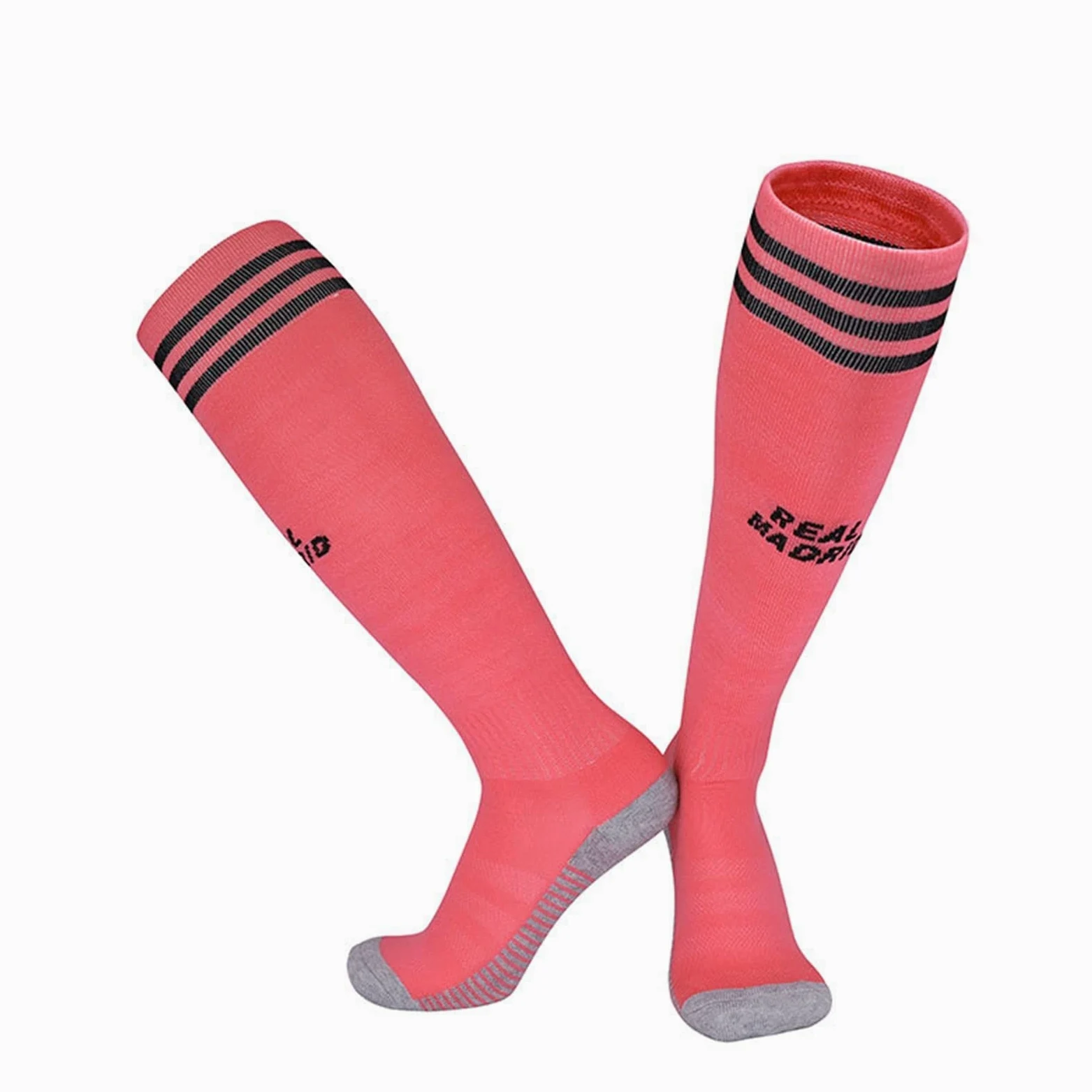 Calcetines de fútbol de tubo largo calcetines de baloncesto resistente al desgaste de la rodilla de nylon calcetines deportivos de la rodilla de sudor absorbente for correr calcetines de ciclismo calc