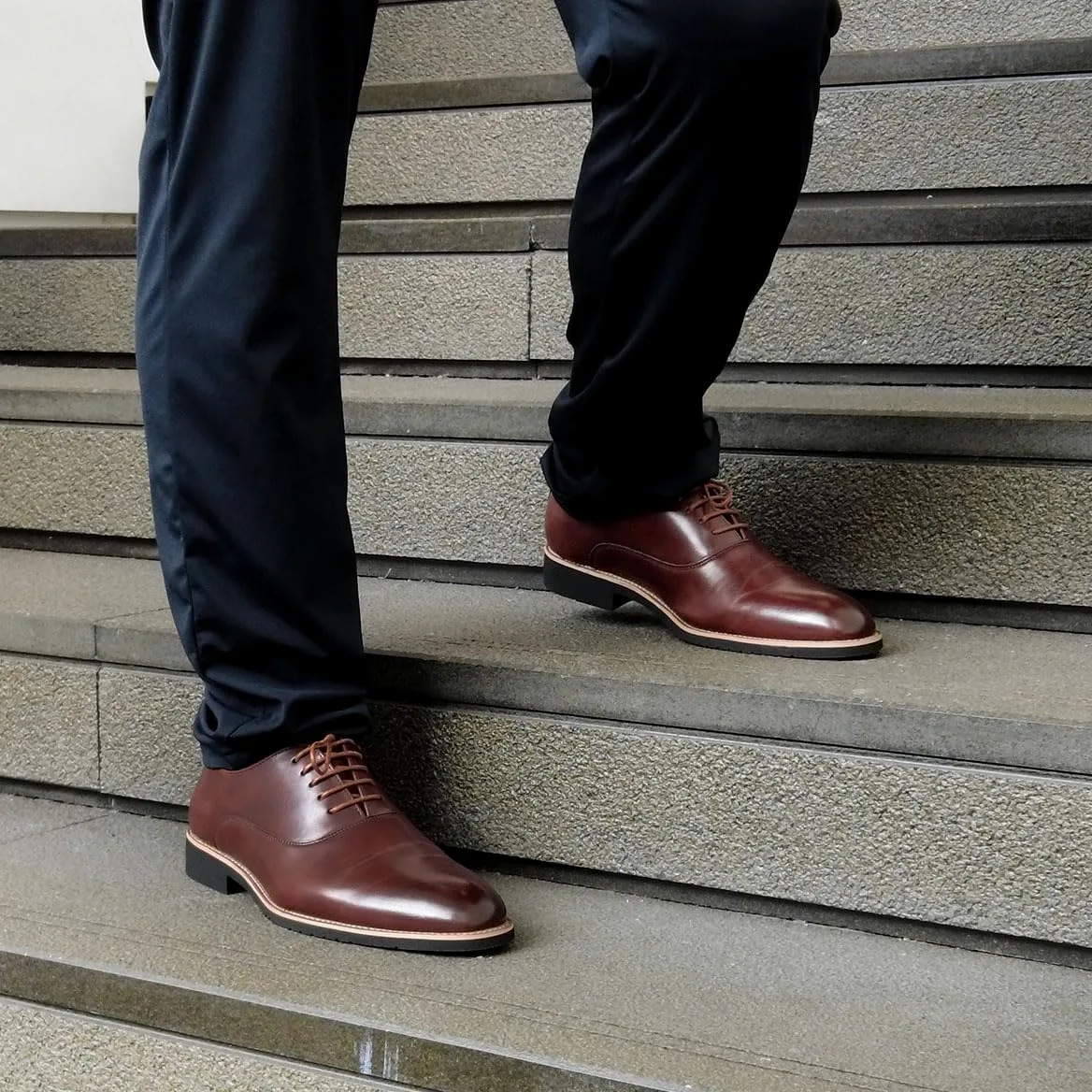 Zapatos de Vestir Hombres Oxford Derby Clásico | Zapatos de Cordones Traje Formal Oficina Boda Comercio Clásico Marrón Negro 40-48