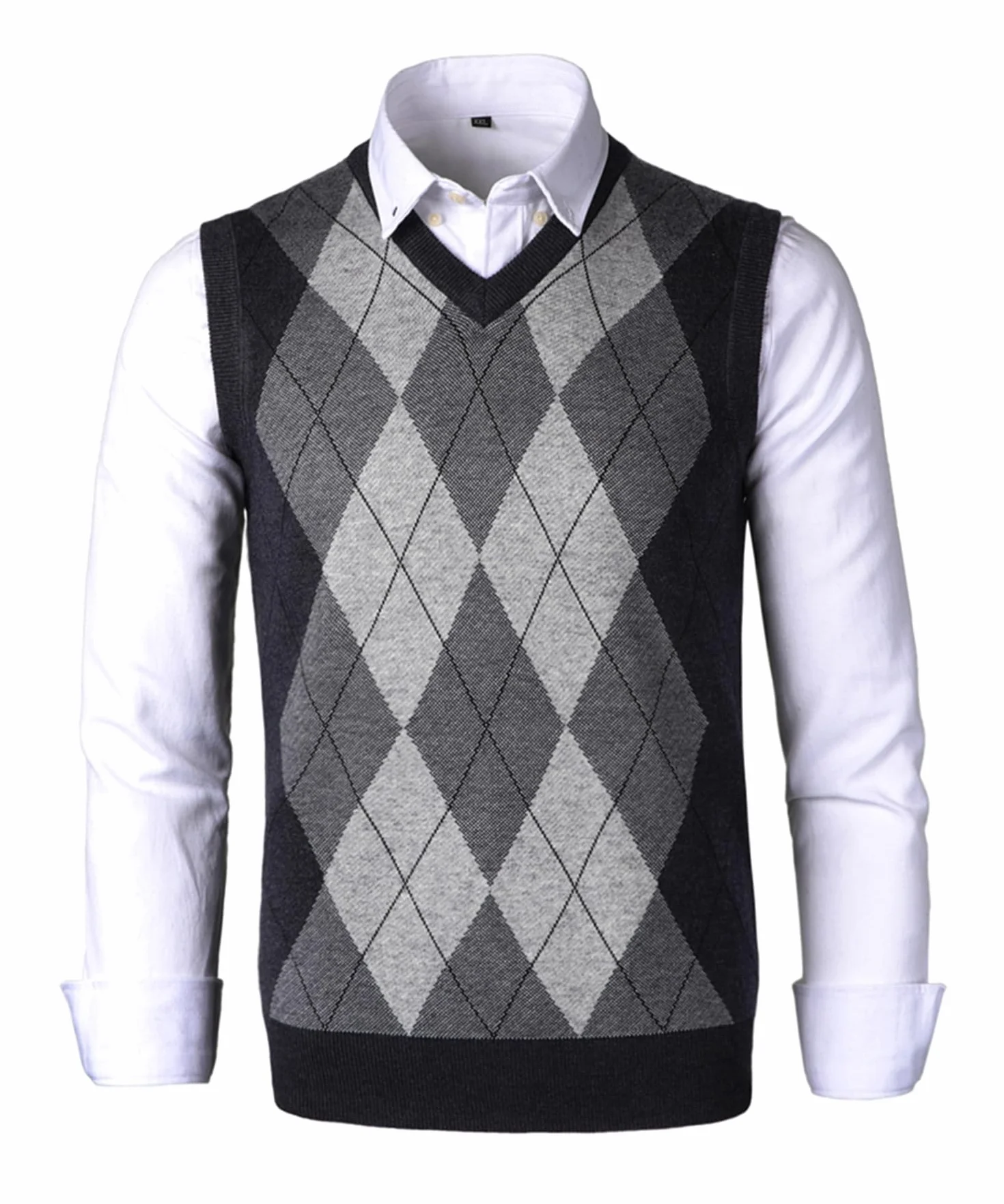 Suéter Chaleco para Hombre Jersey sin Mangas con Cuello en V Lana Cómodo Cárdigan De Punto Otoño Invierno Hidalgo Prendas de Punto Esencial Jersey Chaqueta Pullover